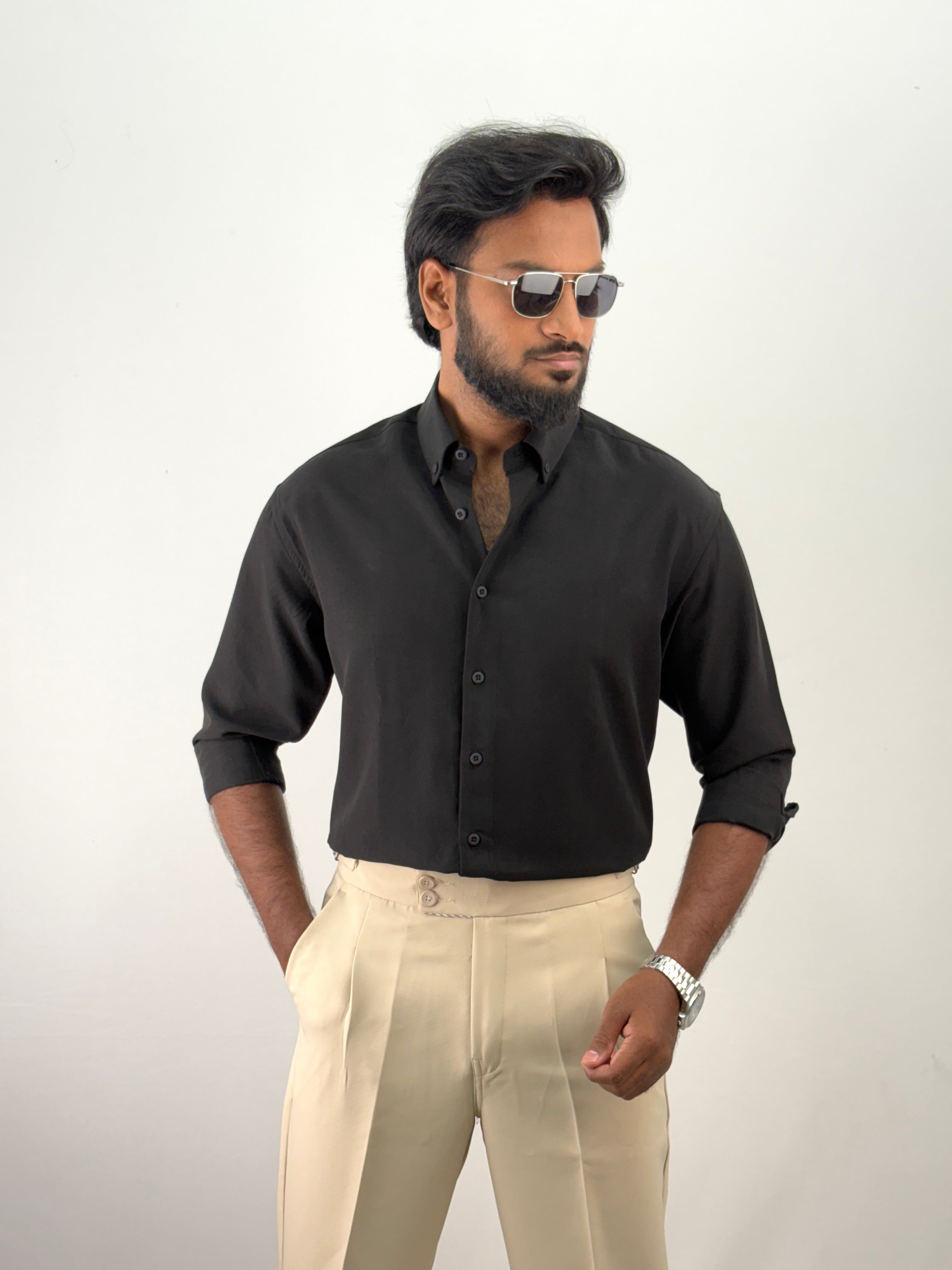 Black IMP Plain Shirt 3