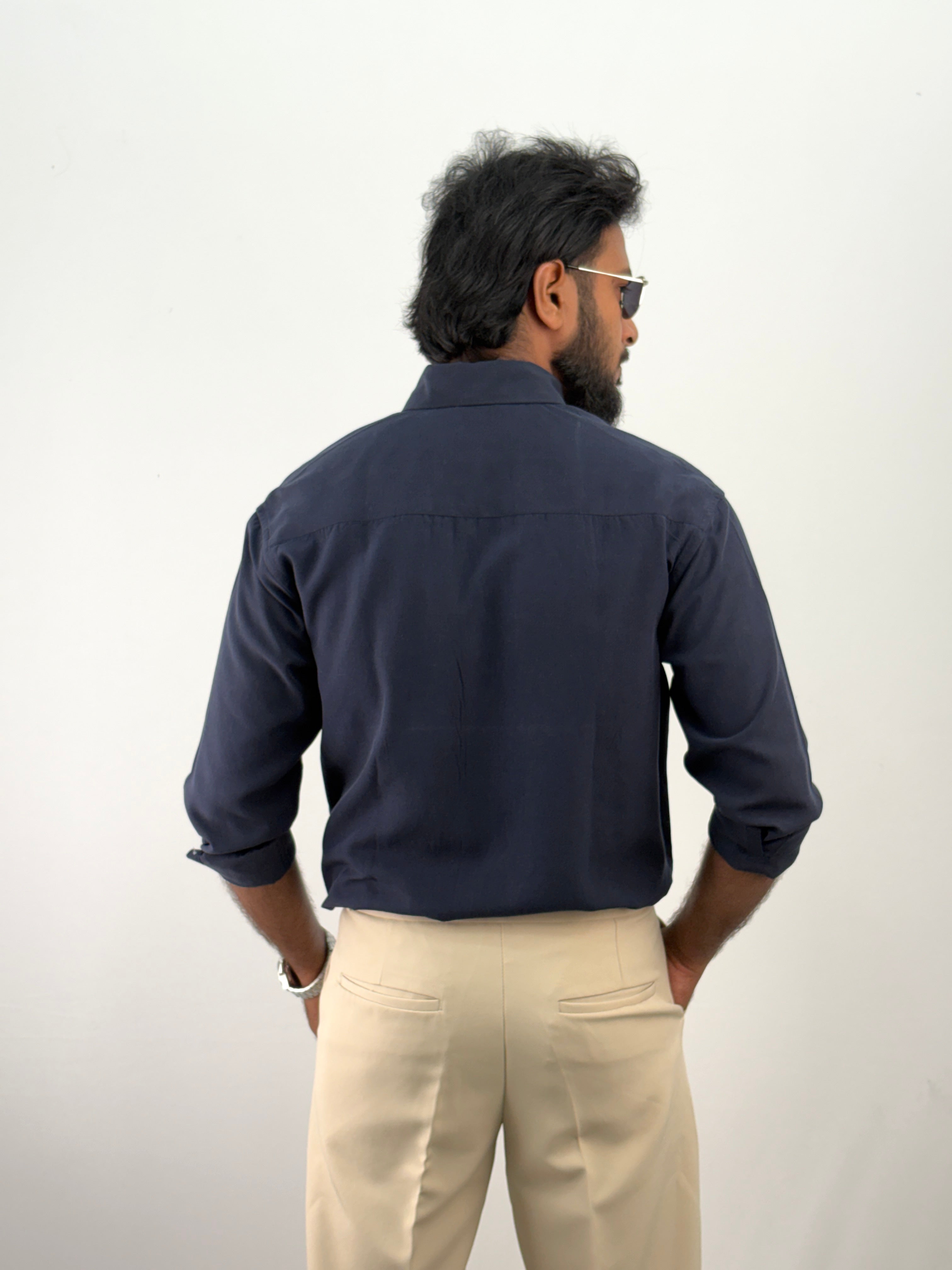 Navy IMP Plain Shirt 3