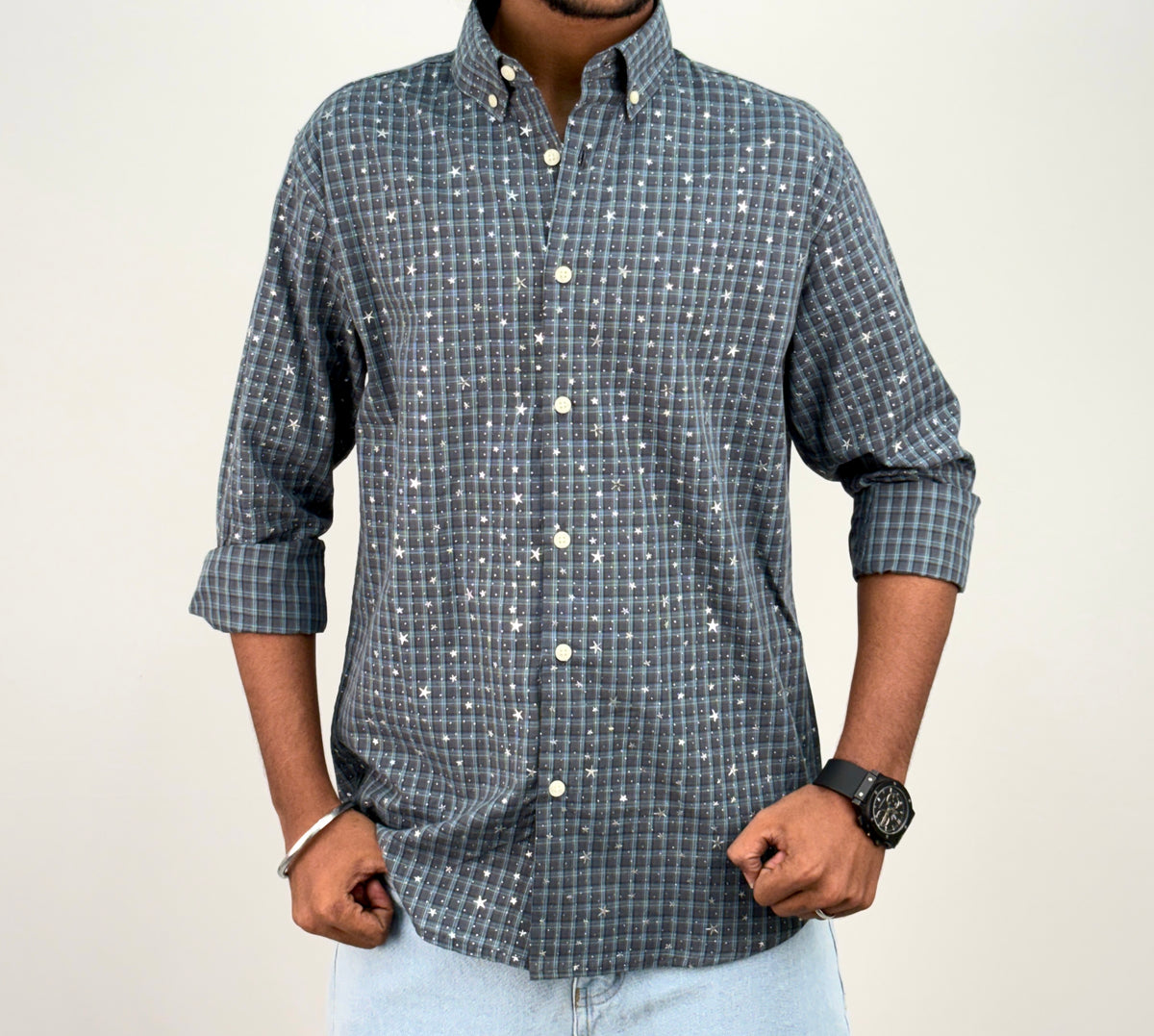 Aqua Star Checks Shirt 1