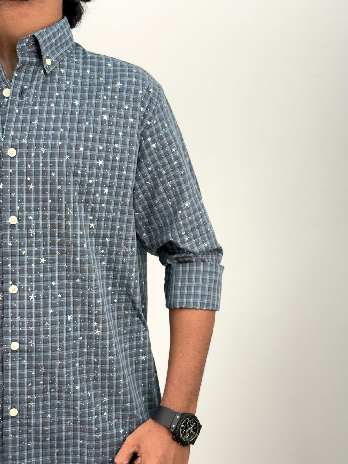 Aqua Star Checks Shirt 1