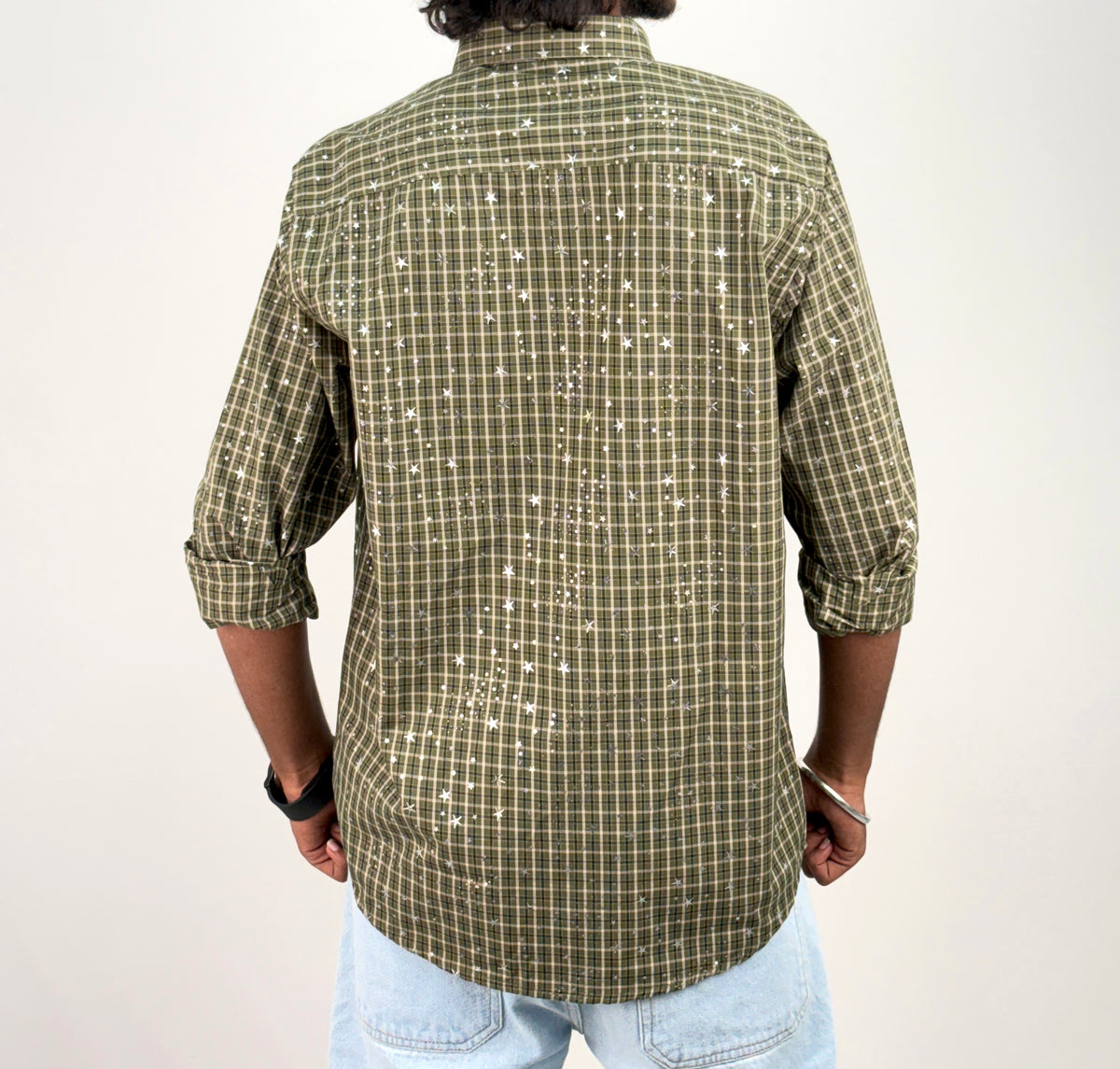 Green Star Checks Shirt 1