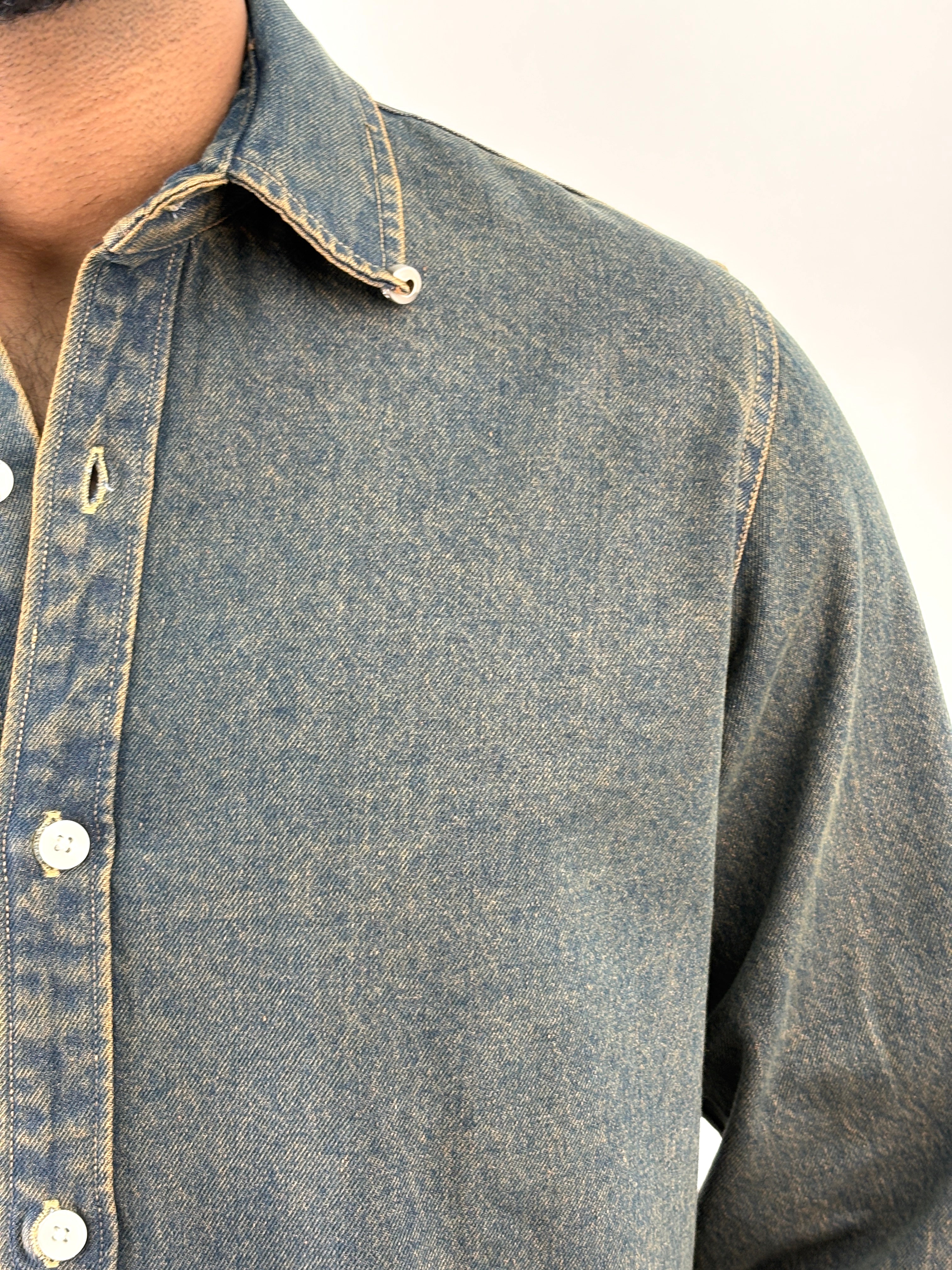 Dusty Blue Denim Shirt