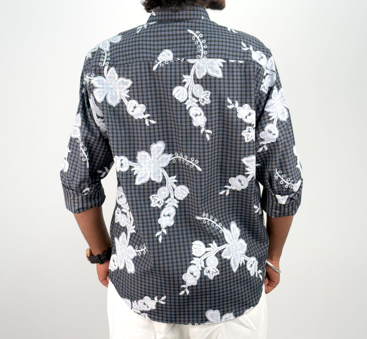 Black IMP Printed Checks Shirt