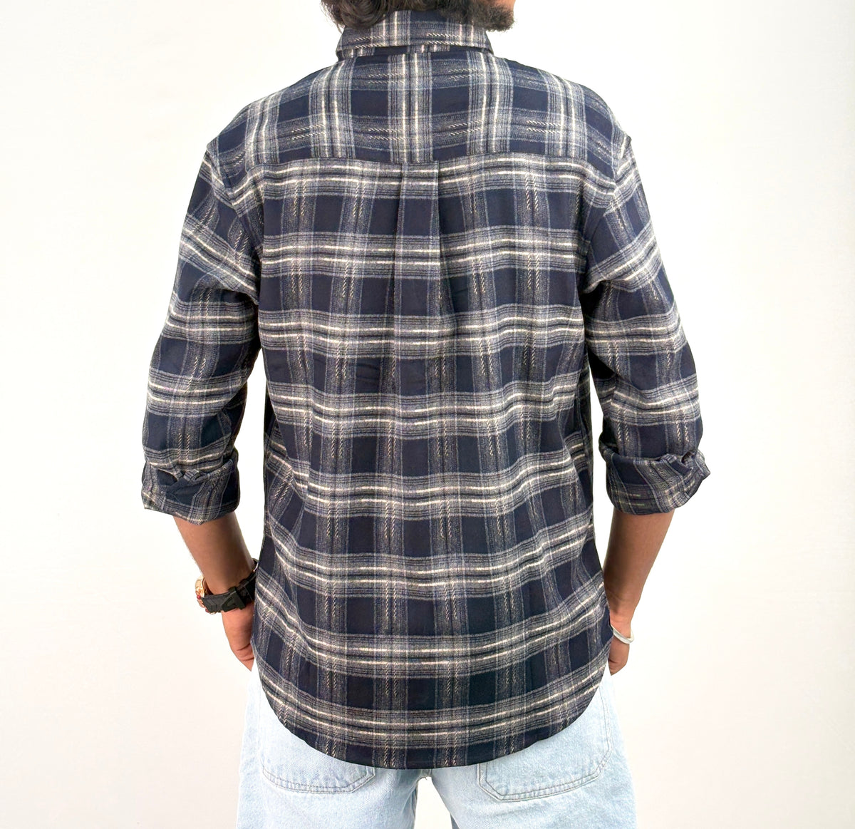 Navy IMP Flannel Shirt 10