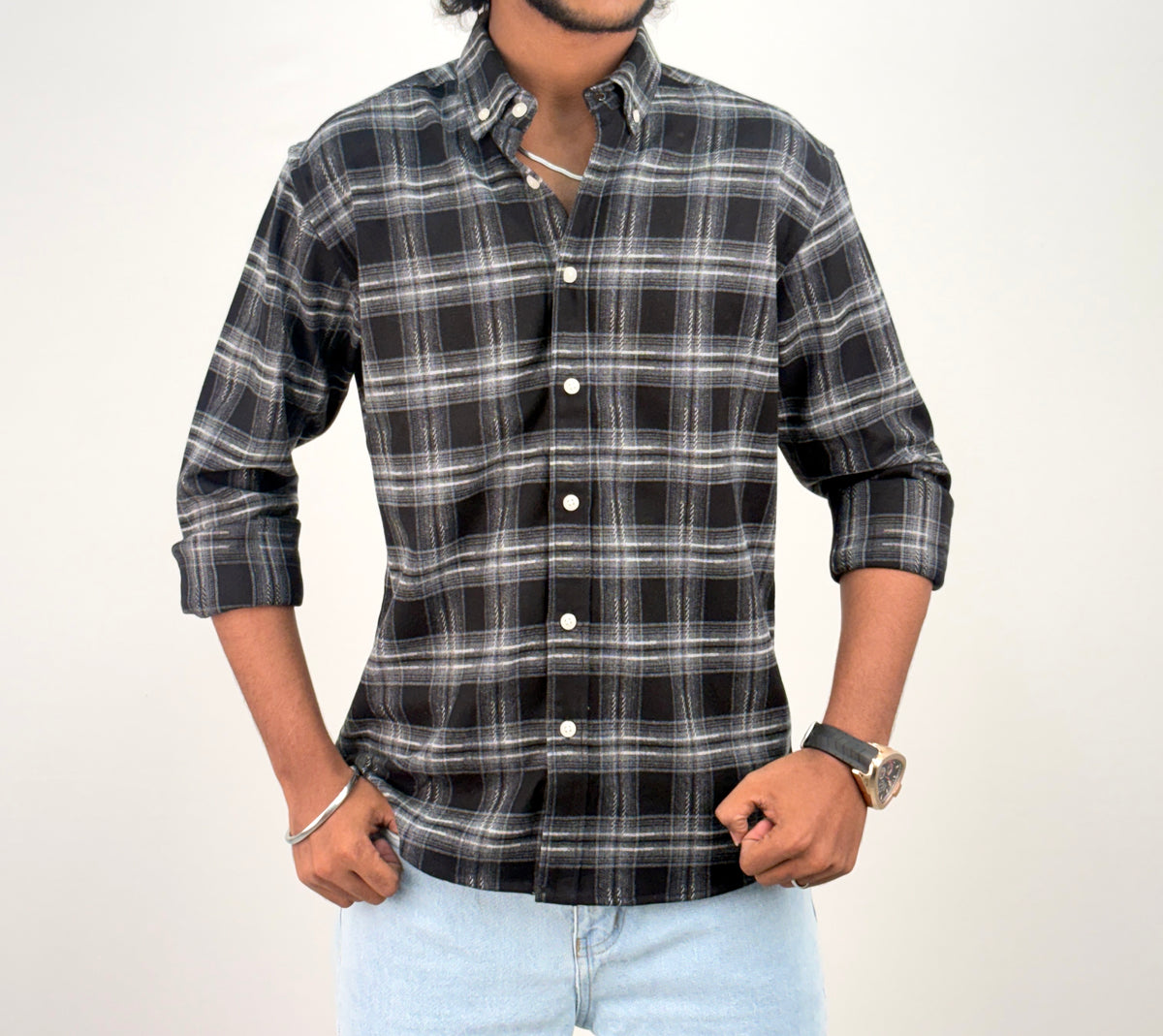 Black IMP Flannel Shirt 10