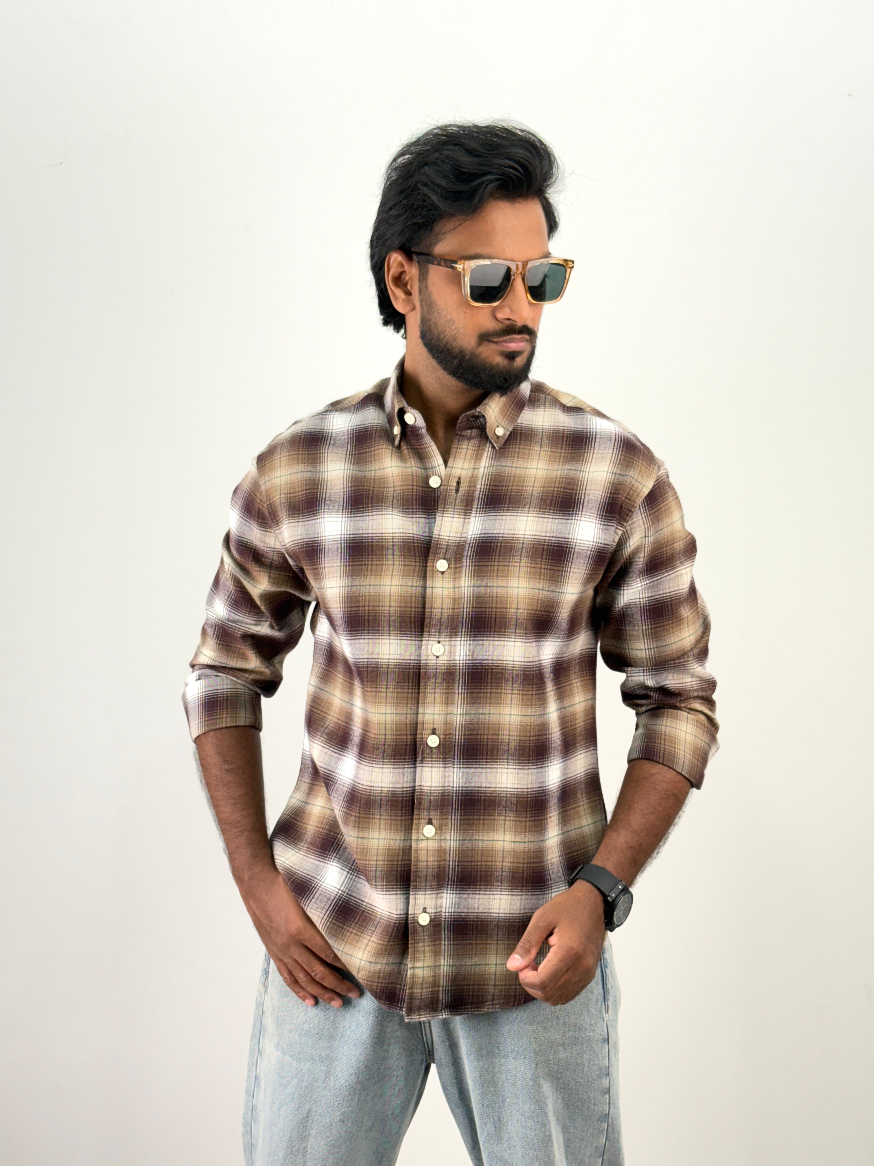 Brown Flannel Shirt