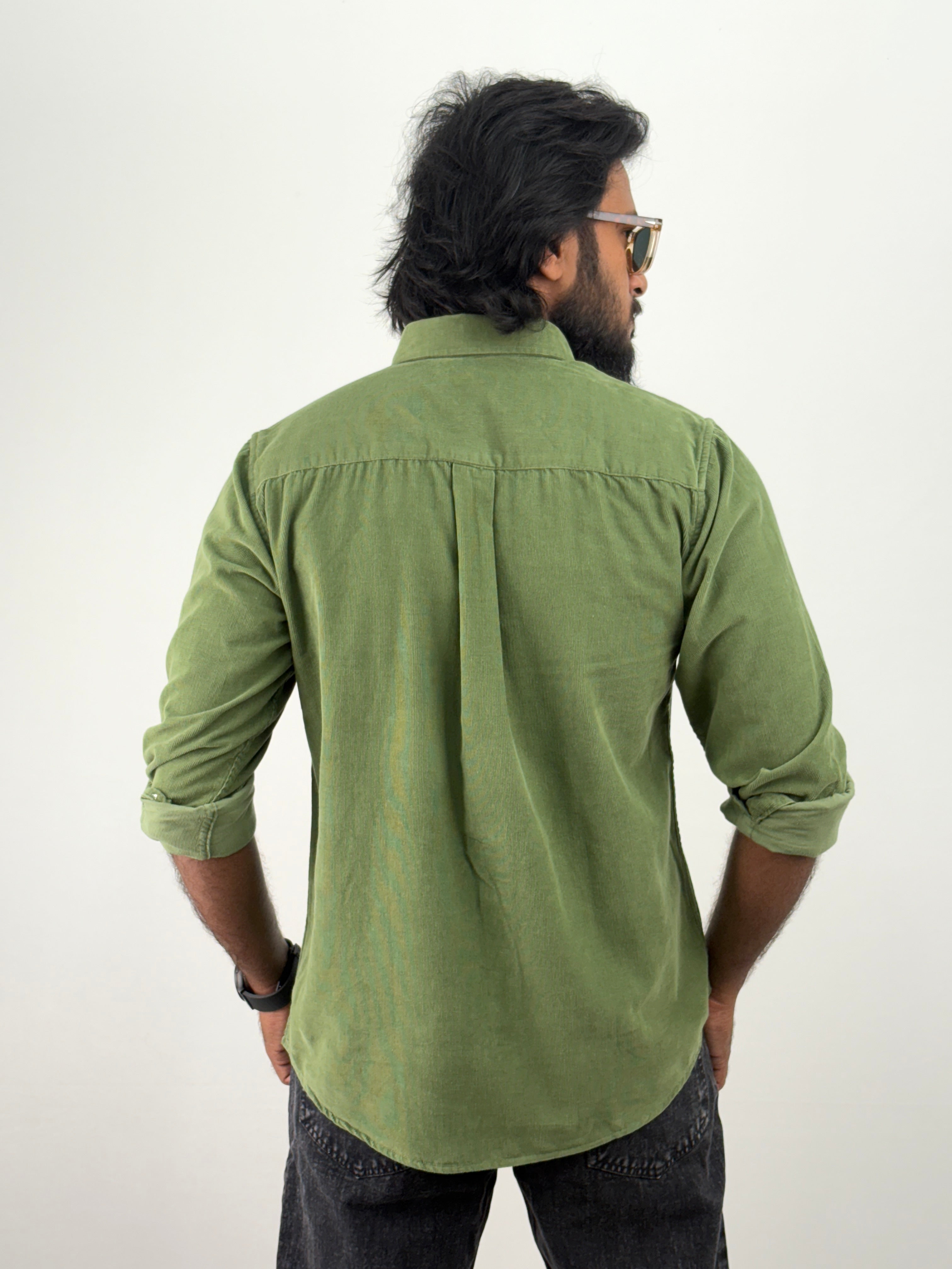 Slate Green Corduroy Shirt