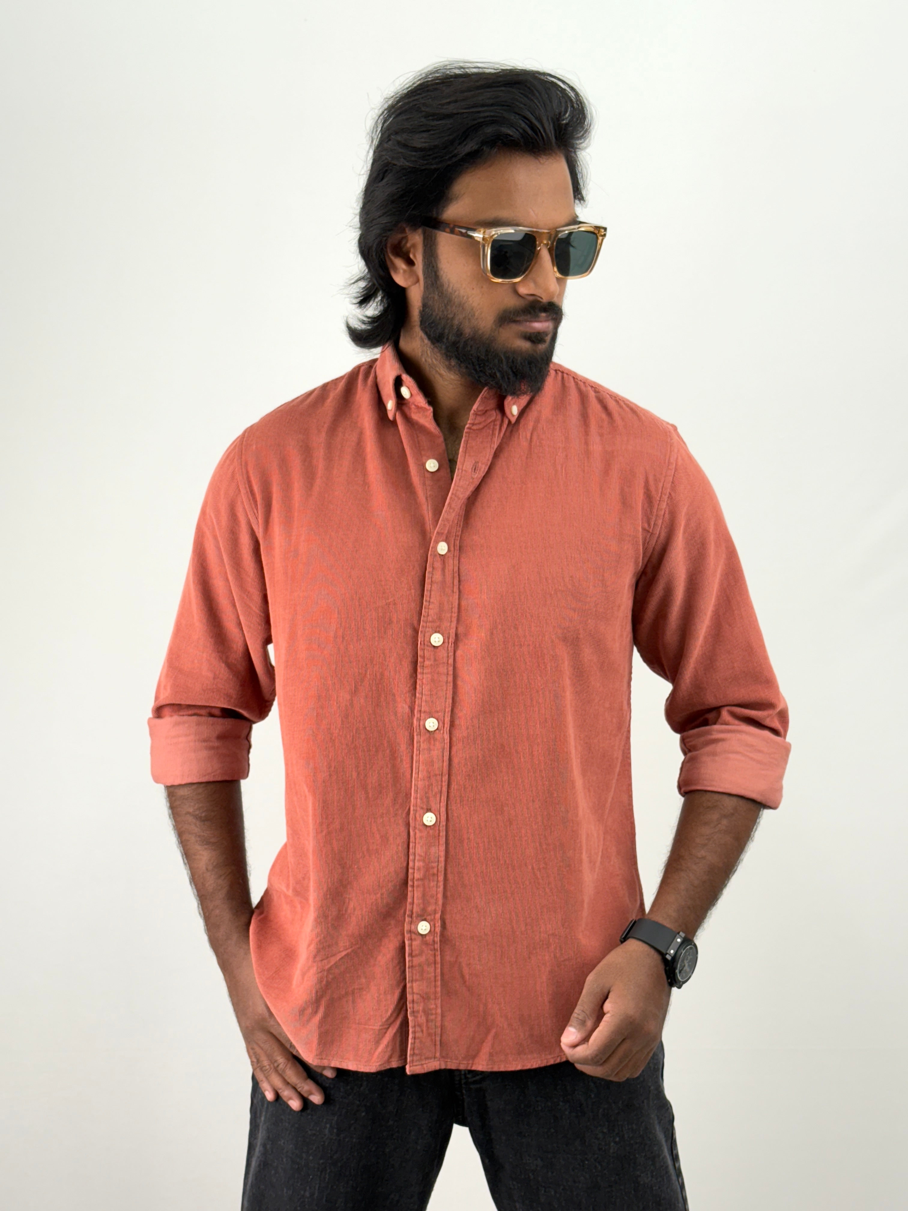 Cherry Corduroy Shirt