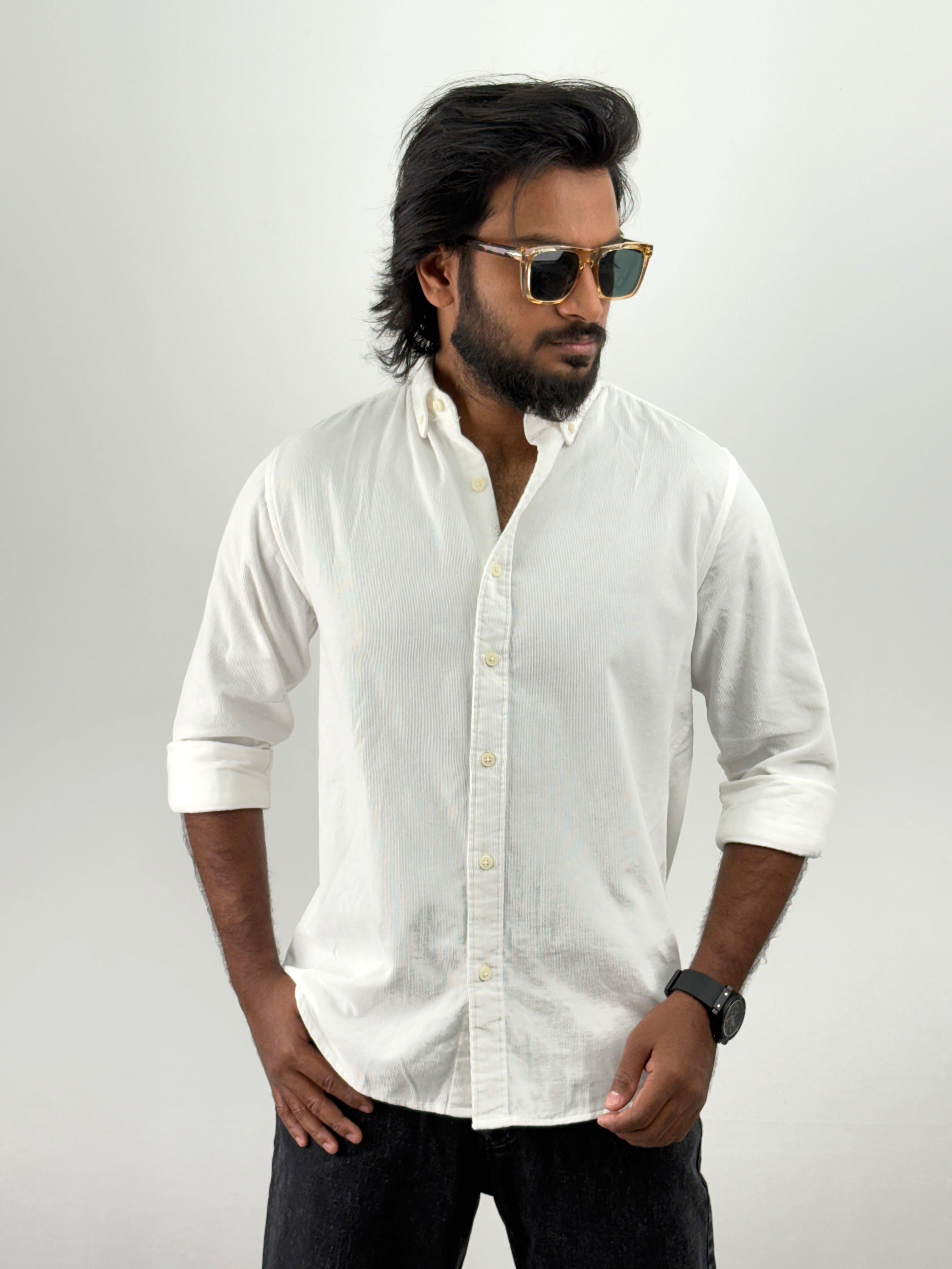 White Corduroy Shirt