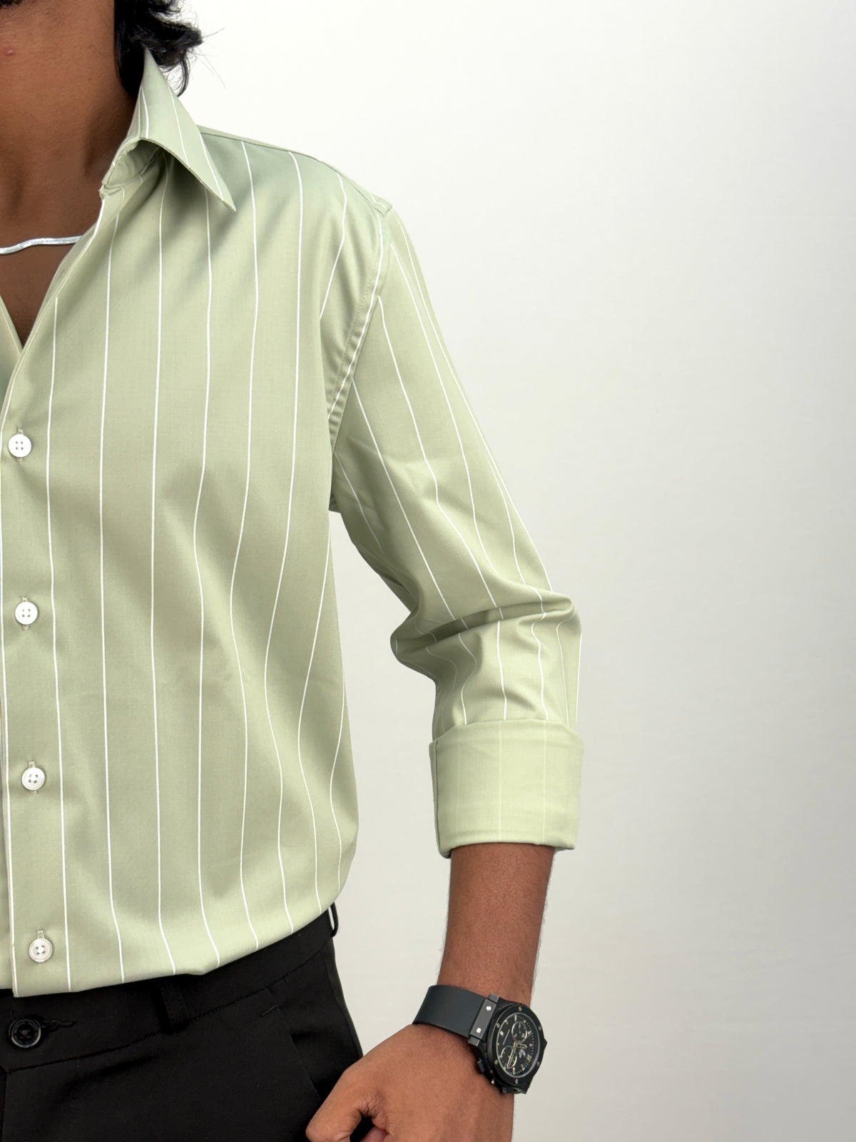Green IMP Stripe Shirt