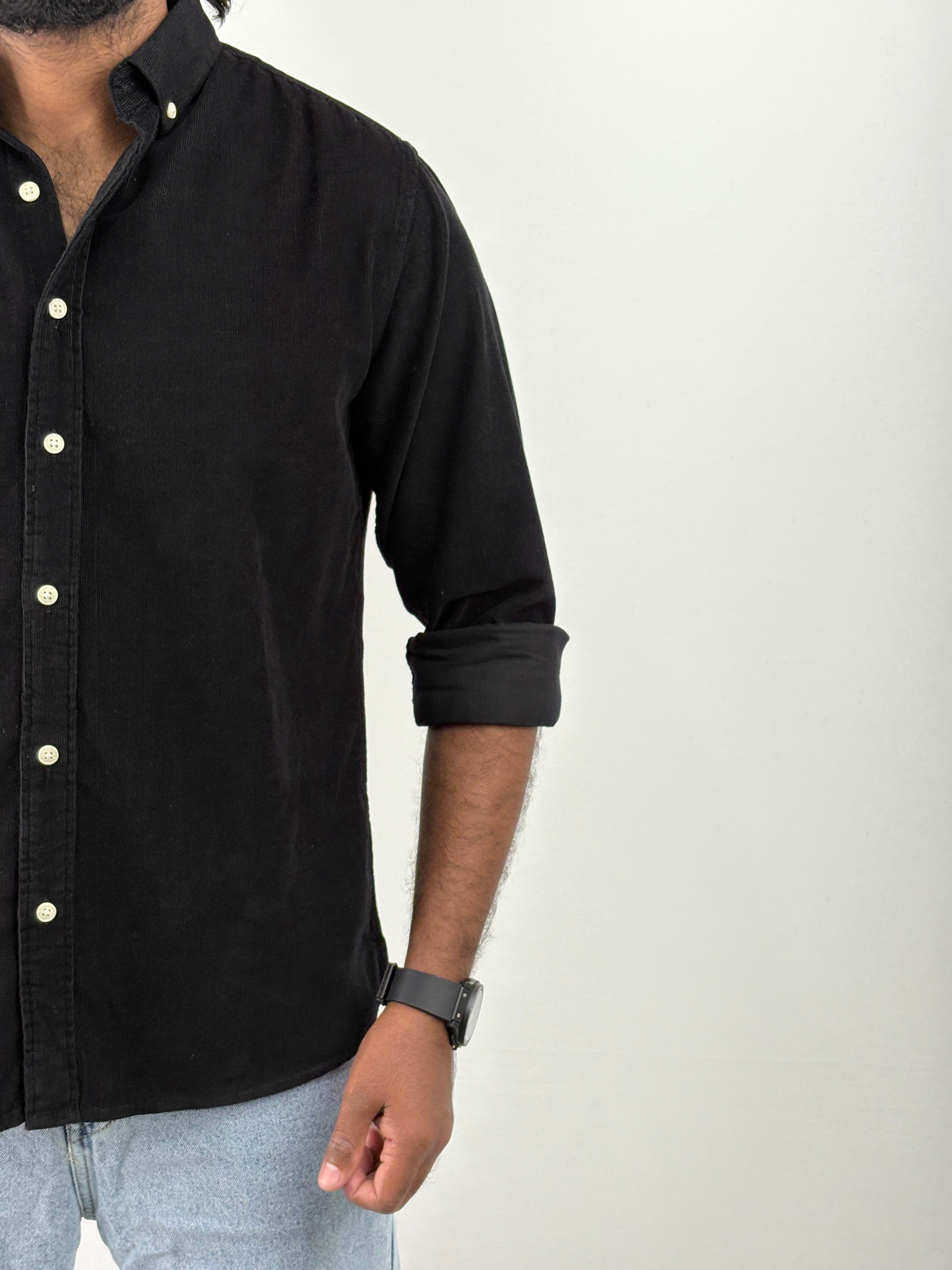 Black Corduroy Shirt