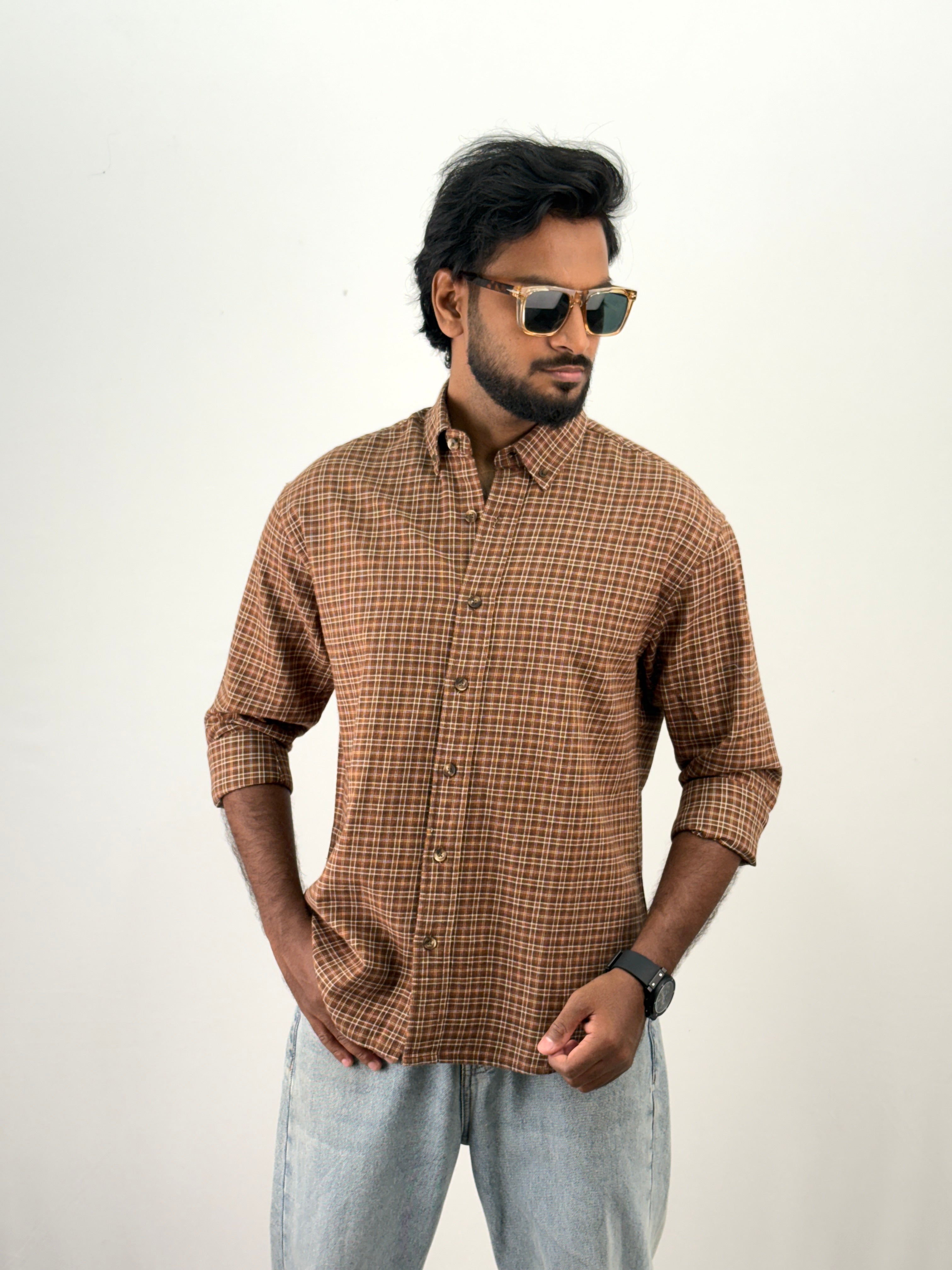 Brown Flannel Shirt