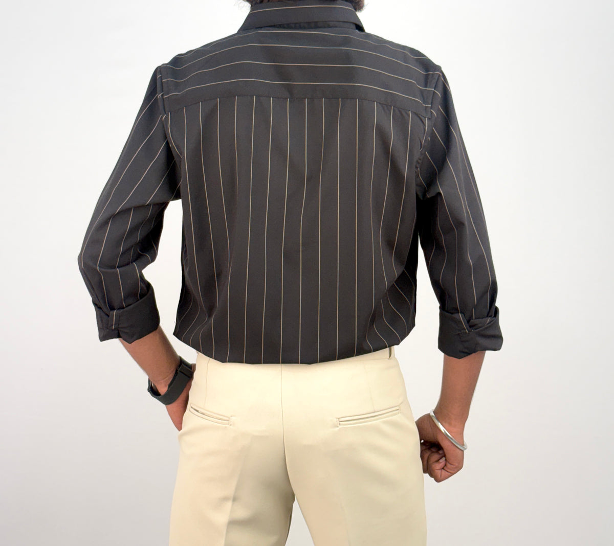 Black IMP Stripe Shirt
