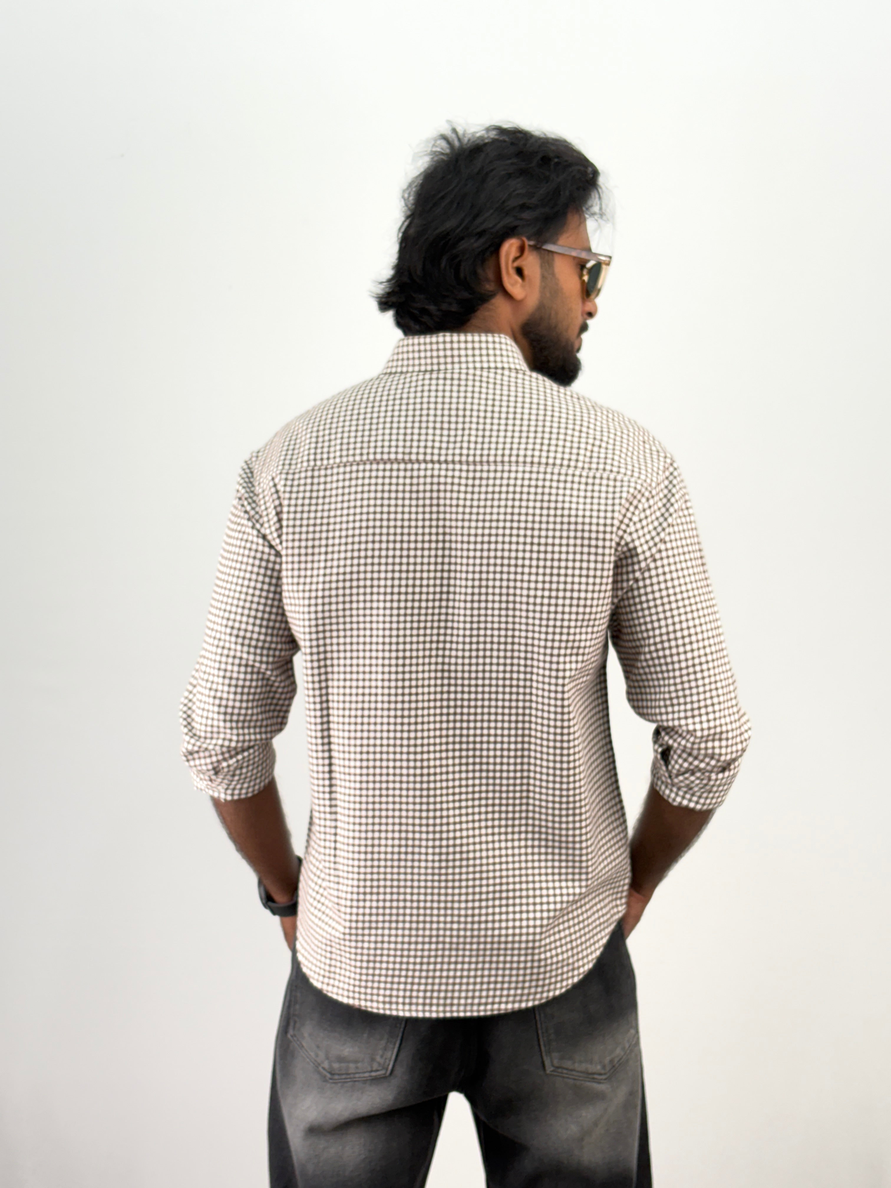 Cream Flannel Shirt