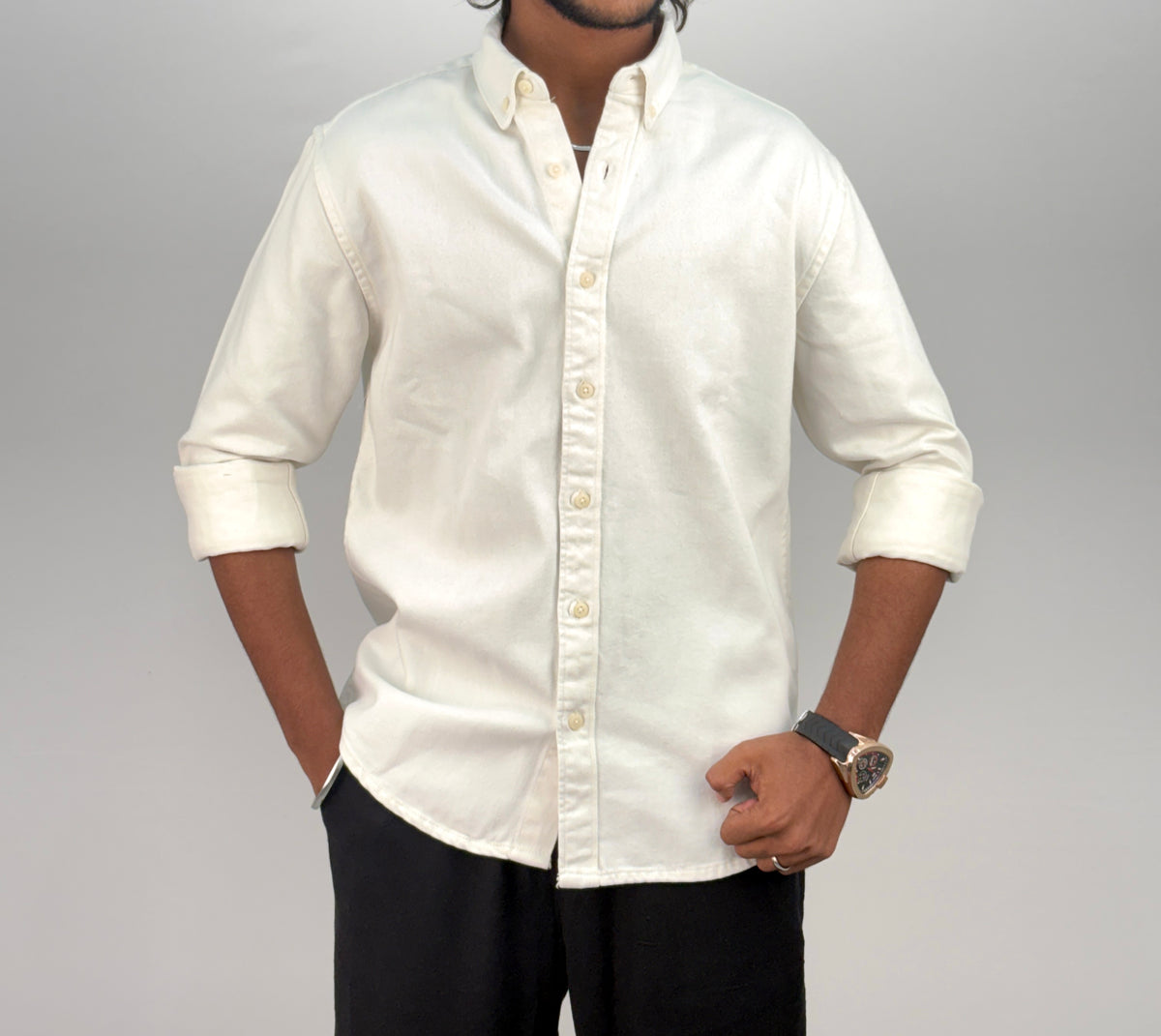 White RFD Denim Shirt