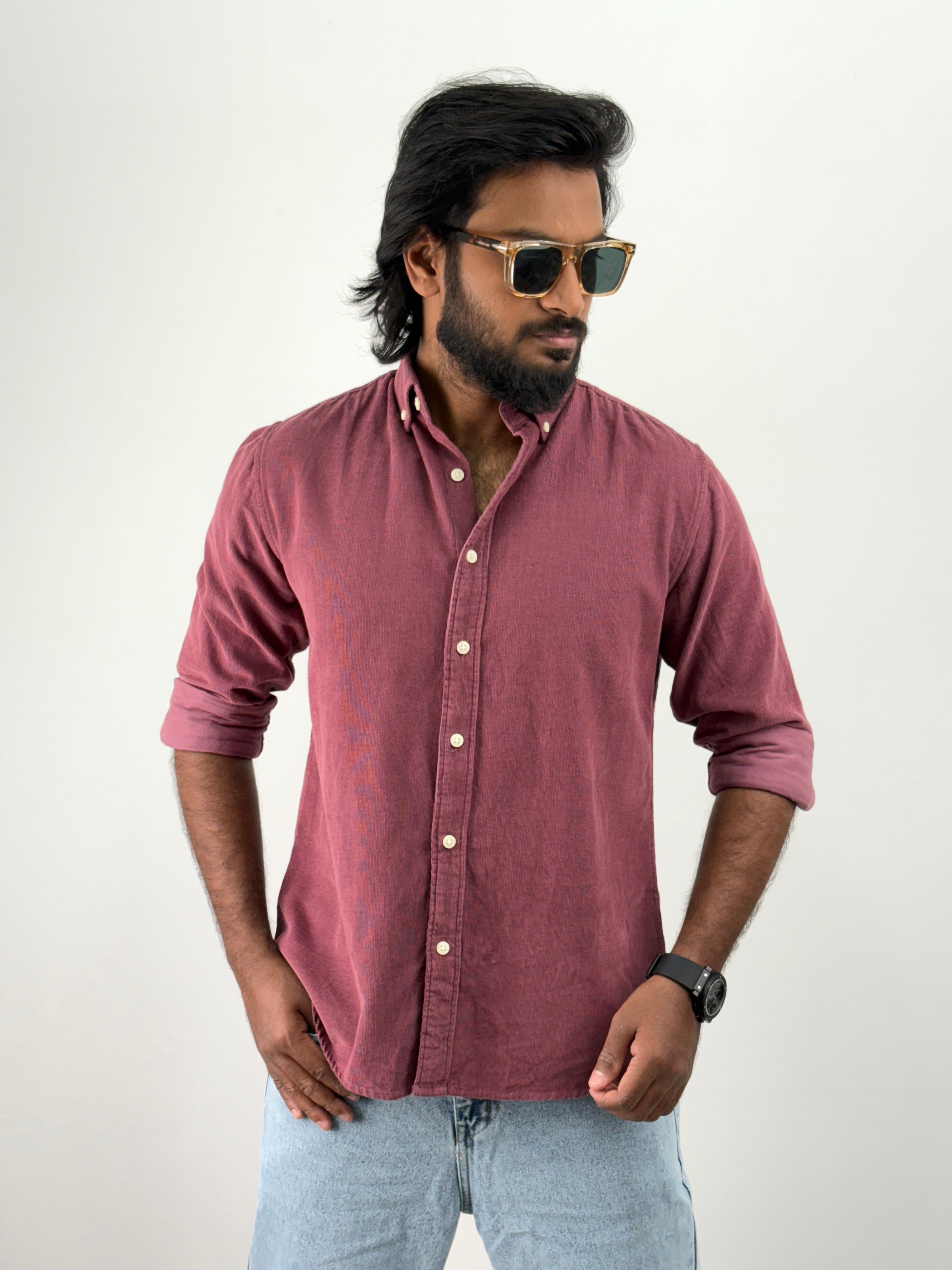 Lavender Corduroy Shirt