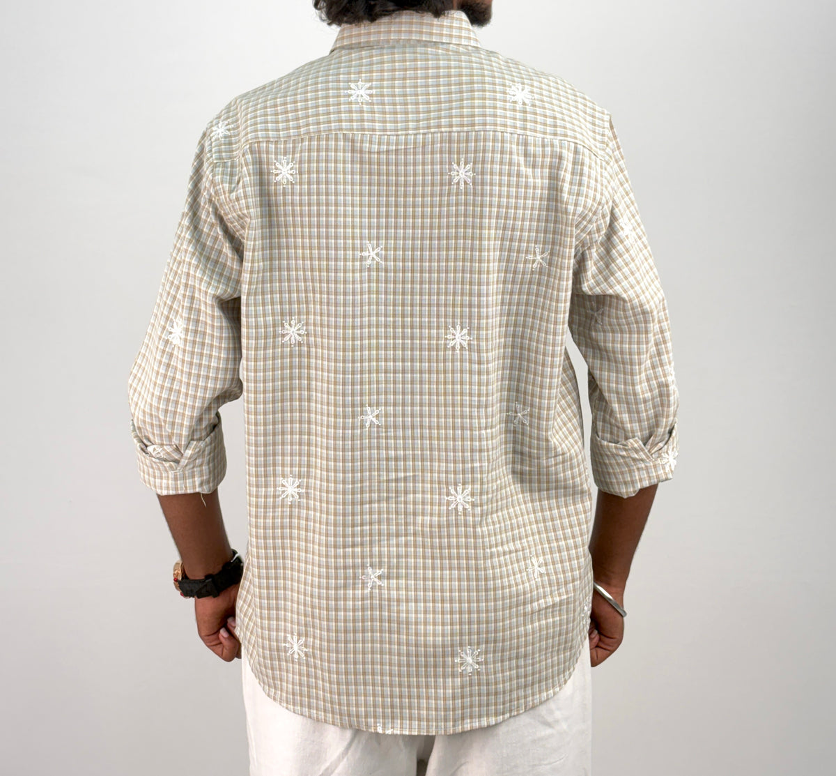 Grey IMP Embroidery Checks Shirt 2