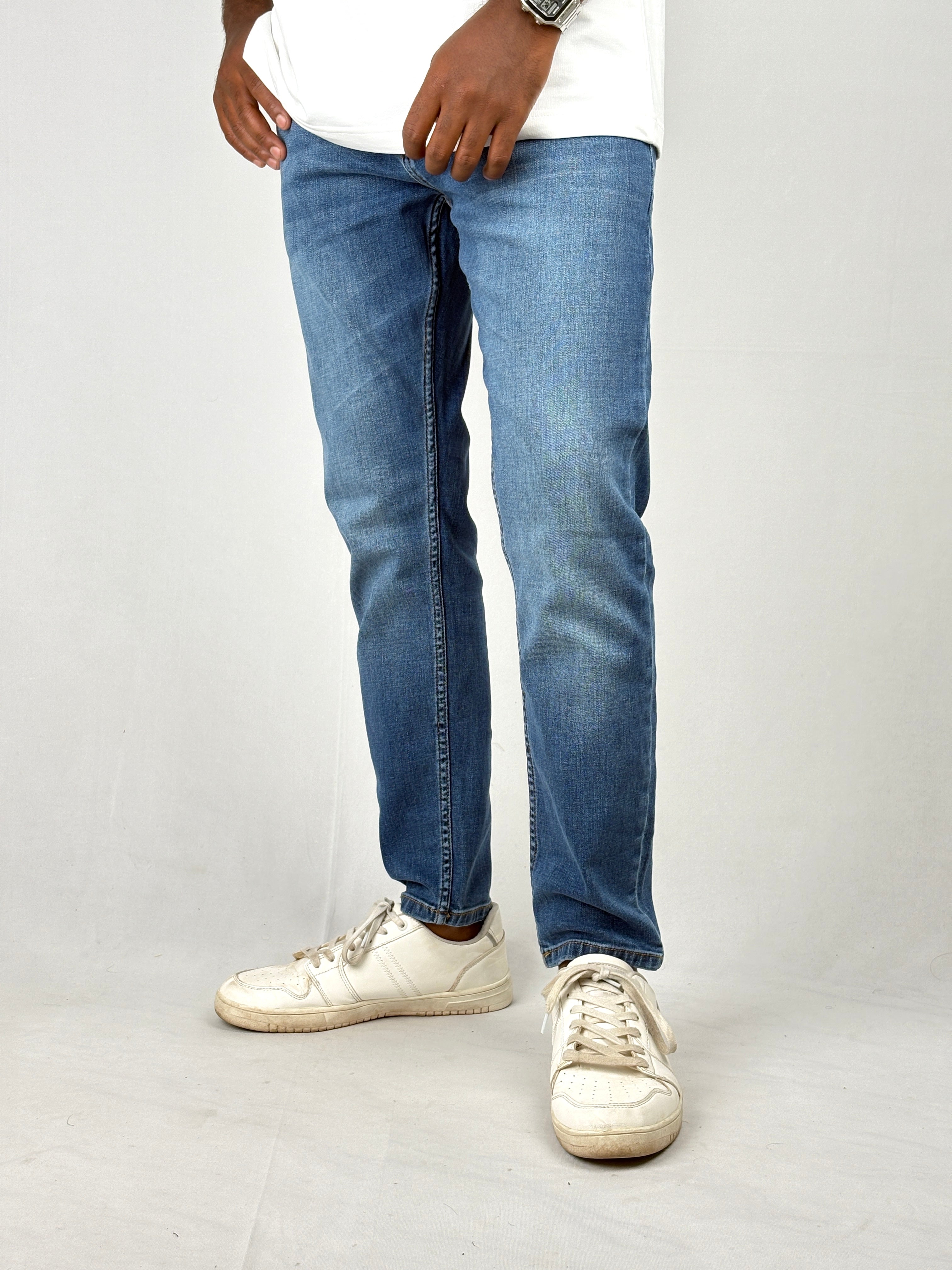 Blue Ankle Fit Jean