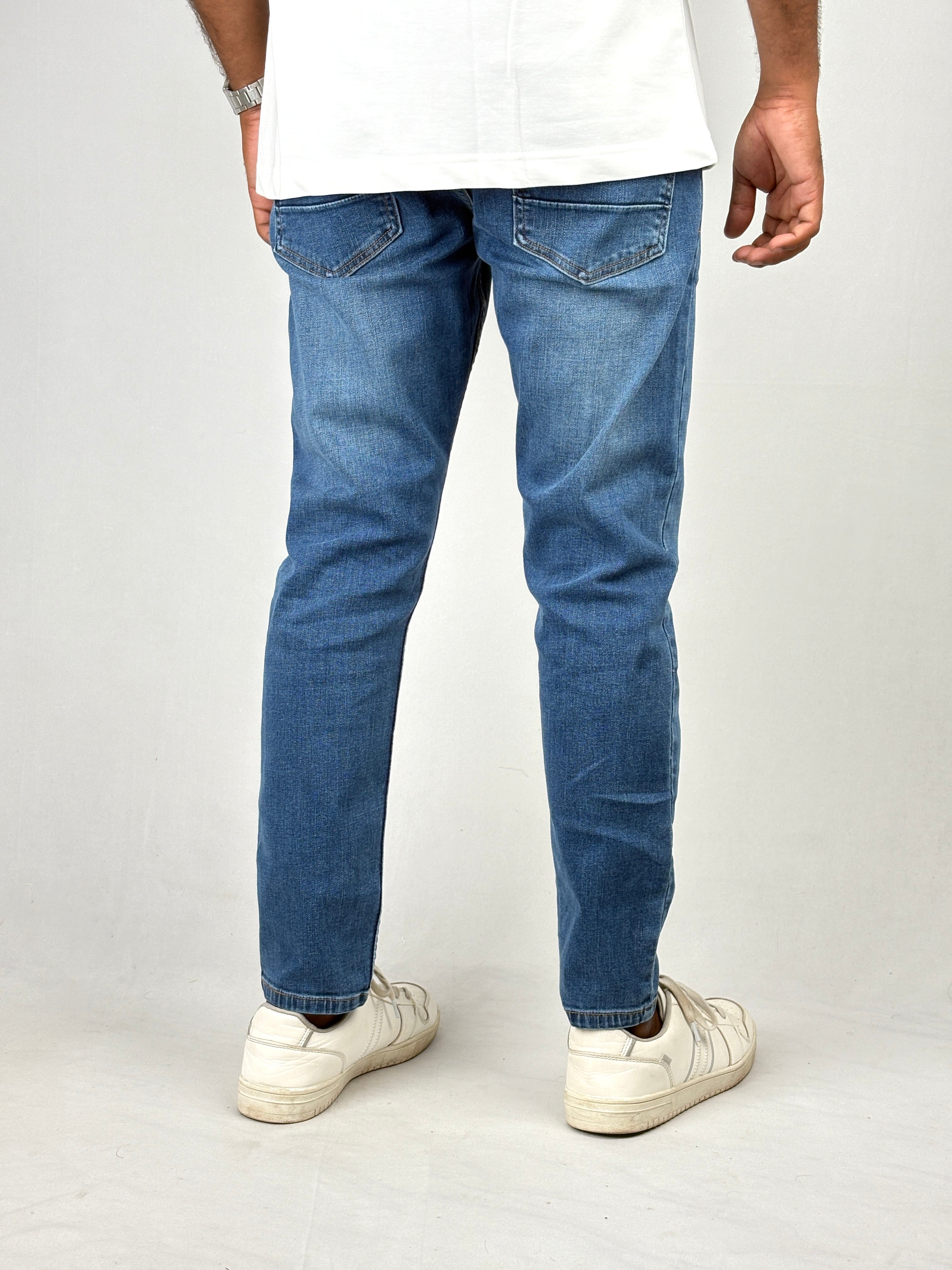 Blue Ankle Fit Jean