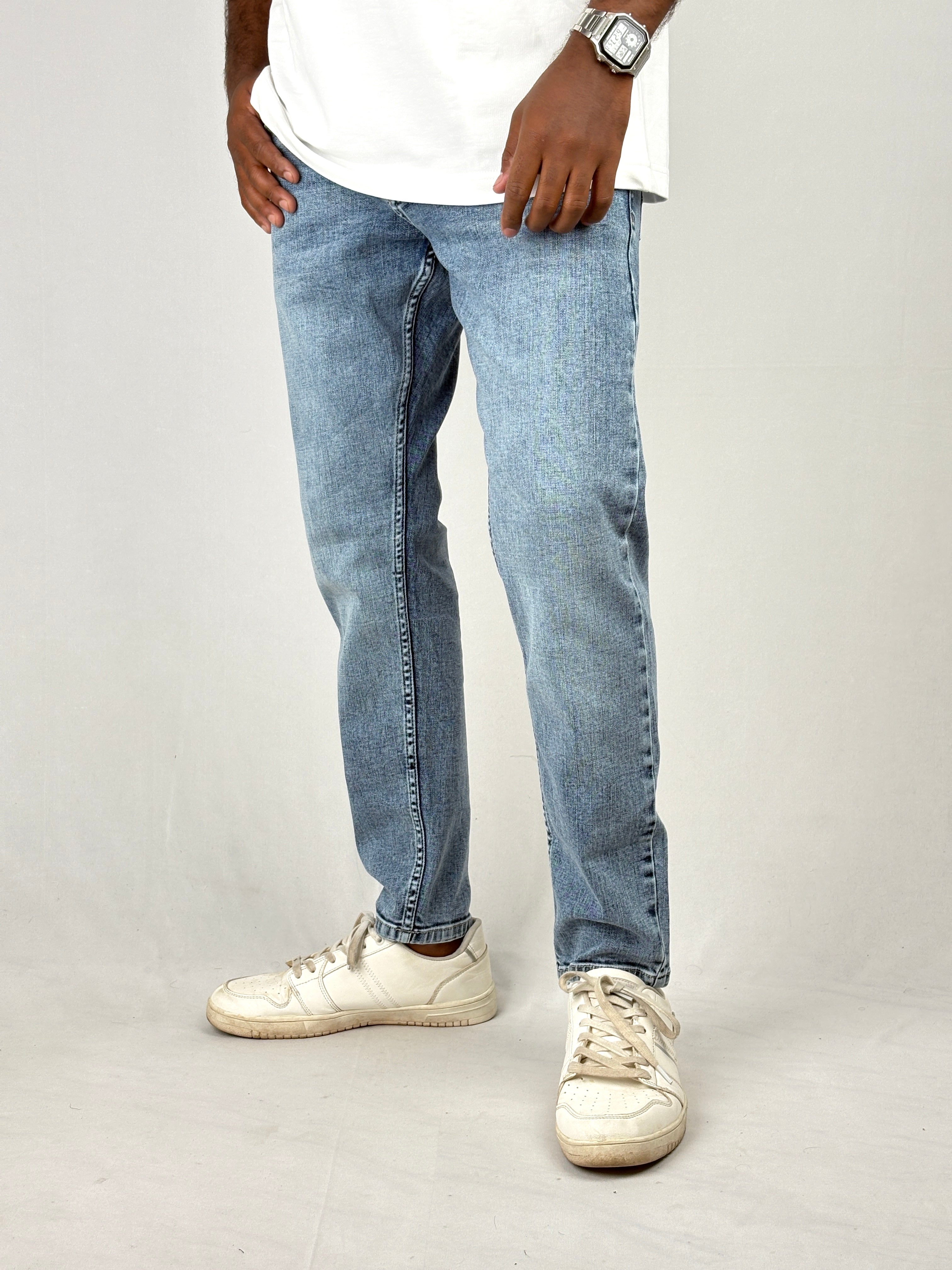 Blue Acid Ankle Fit Jean