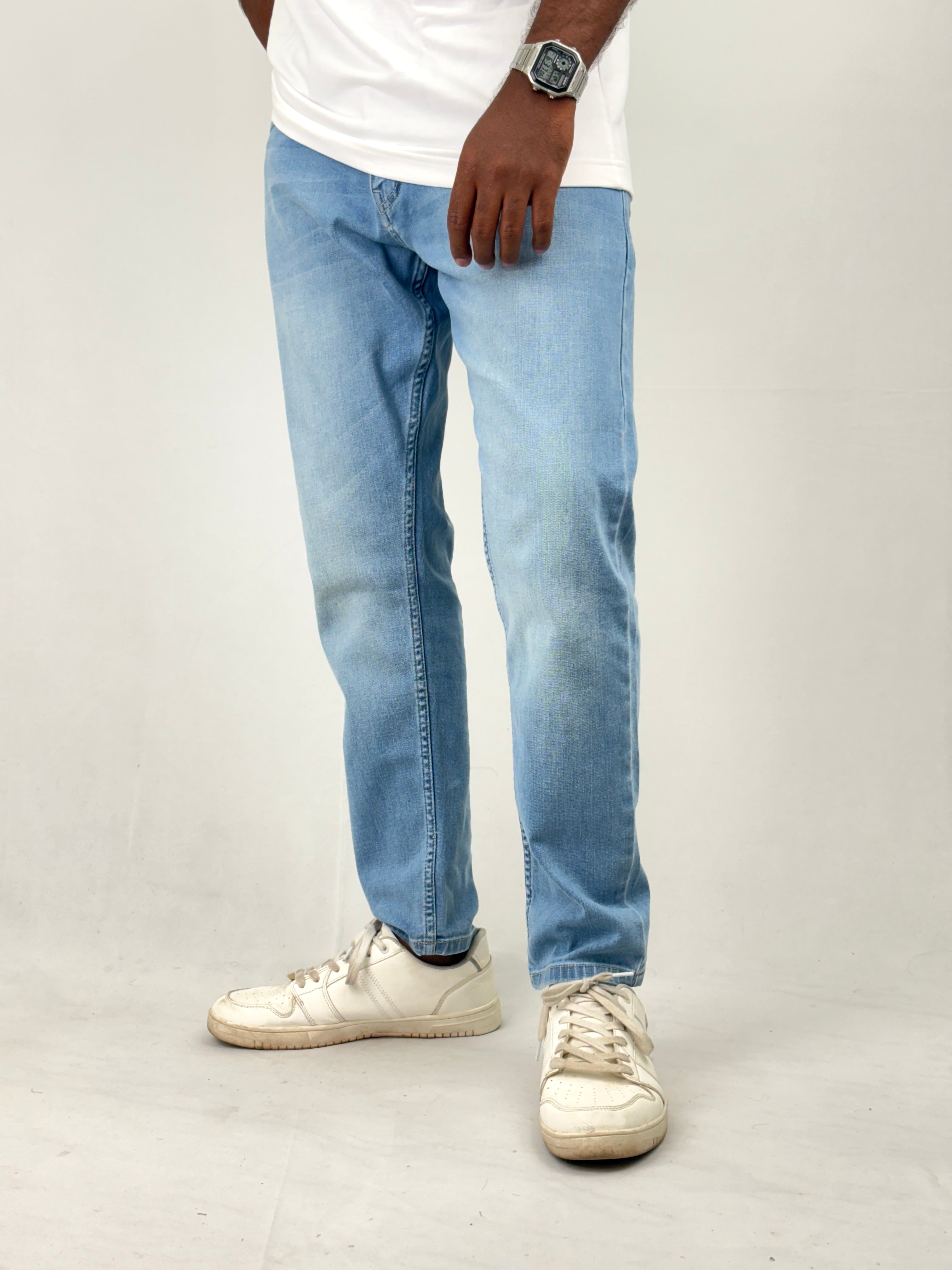 Ice Blue Ankle Fit Jean