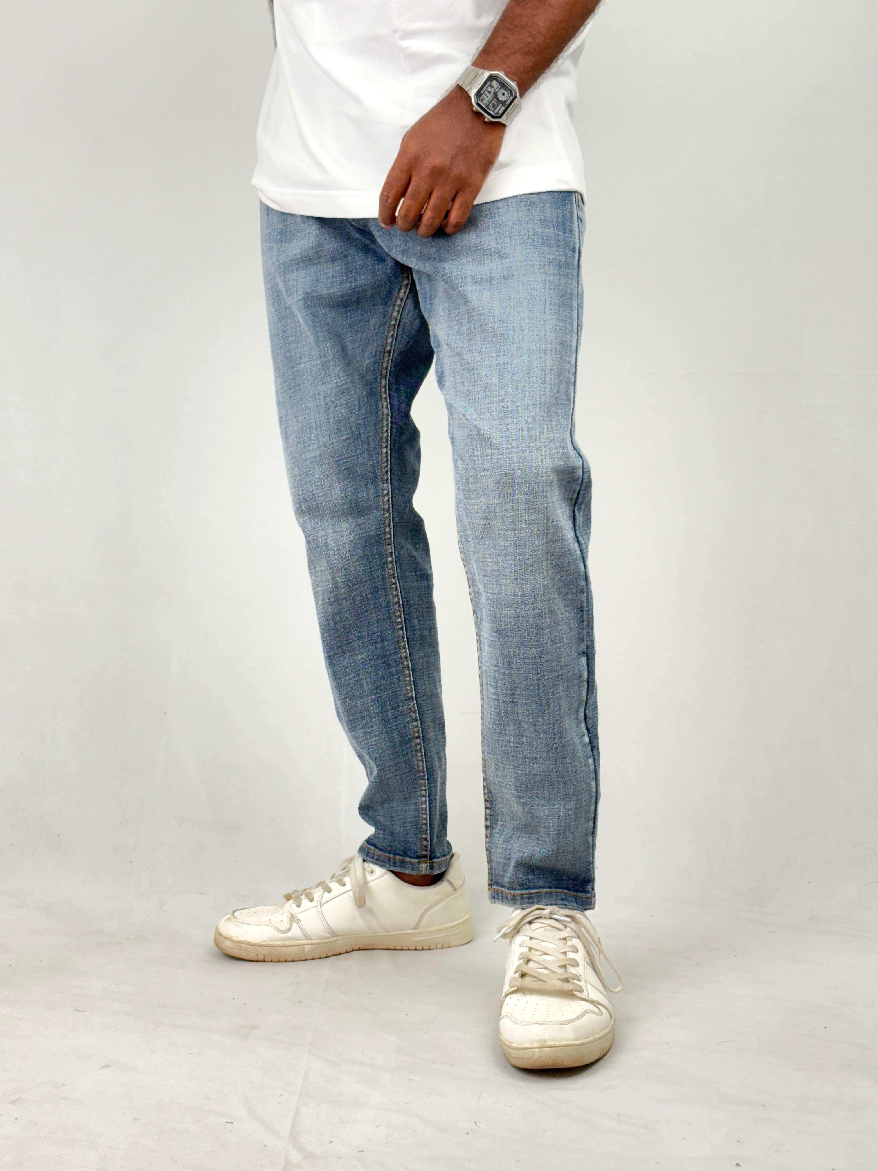 Dusty Blue Ankle Fit Jean