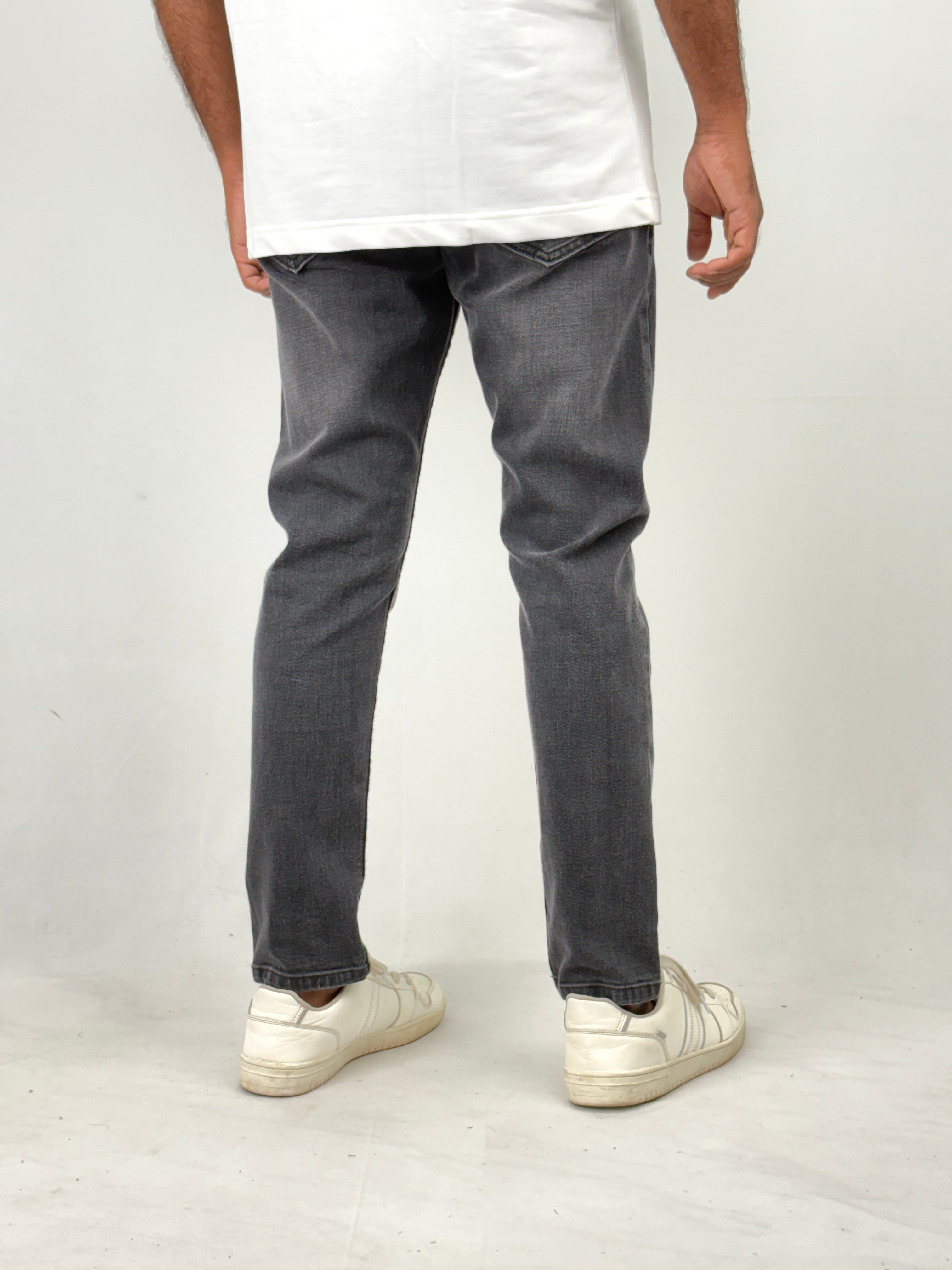 Grey Ankle Fit Jean