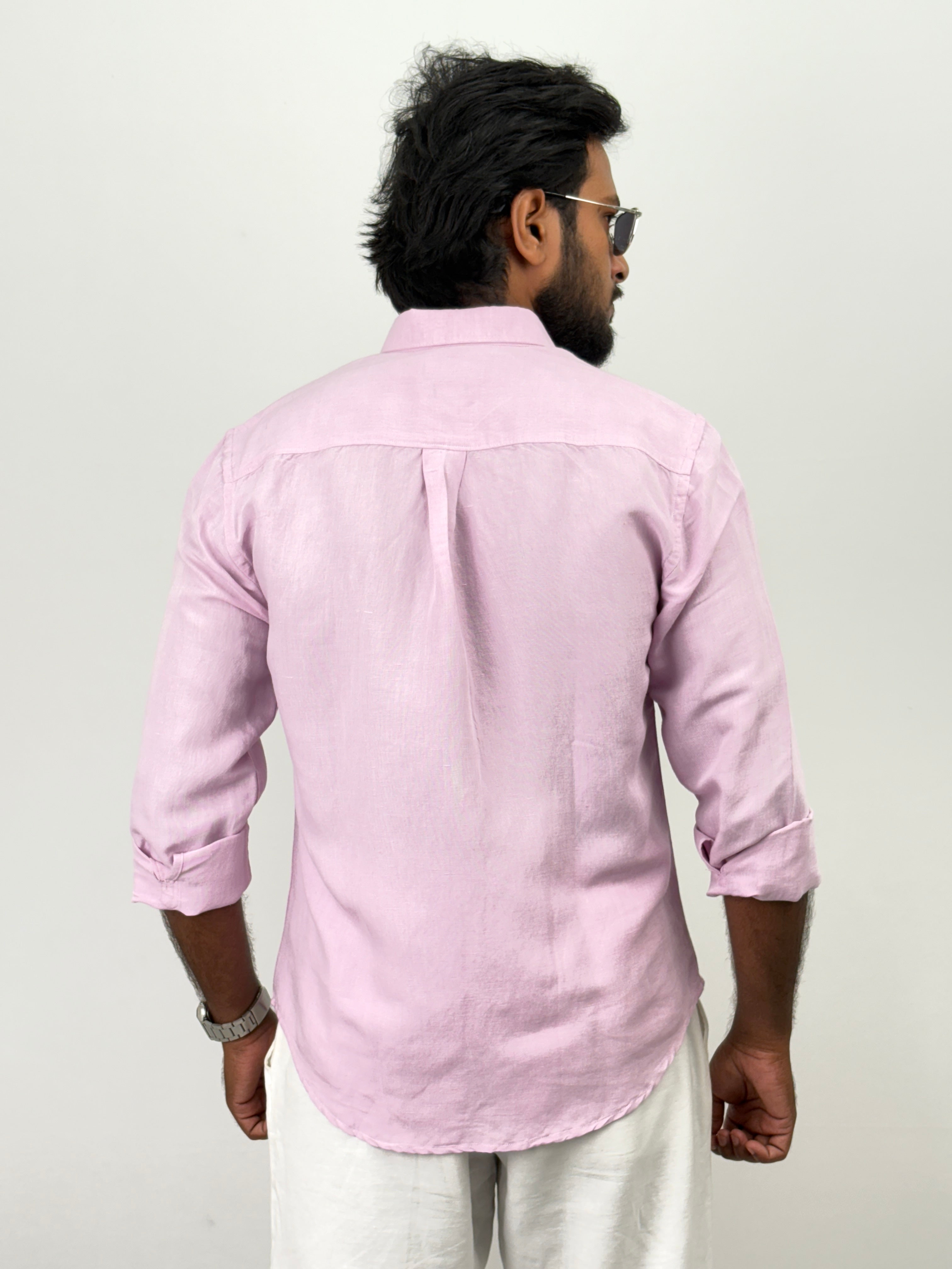 Pink Linen Shirt