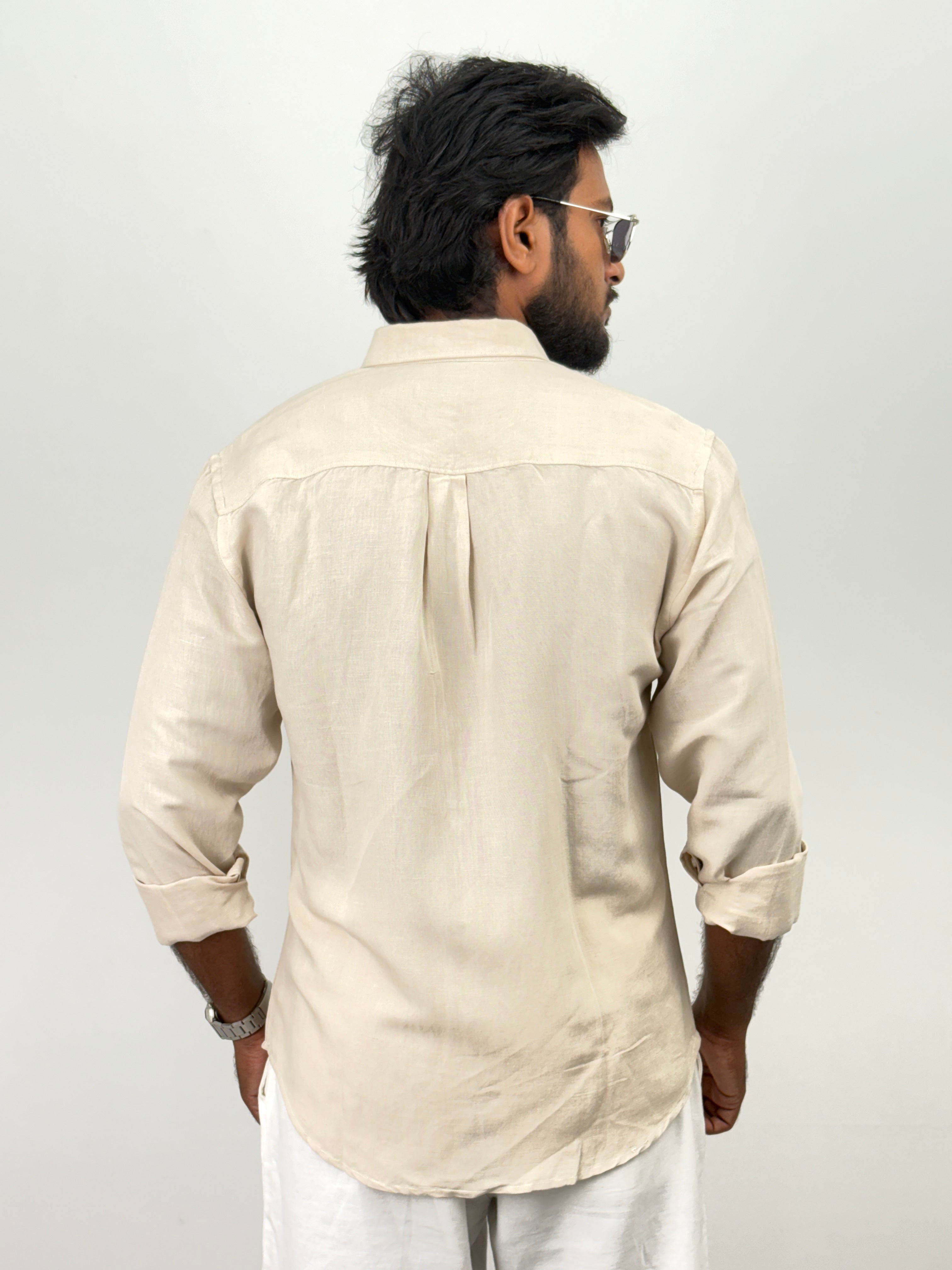 Beige Linen Shirt