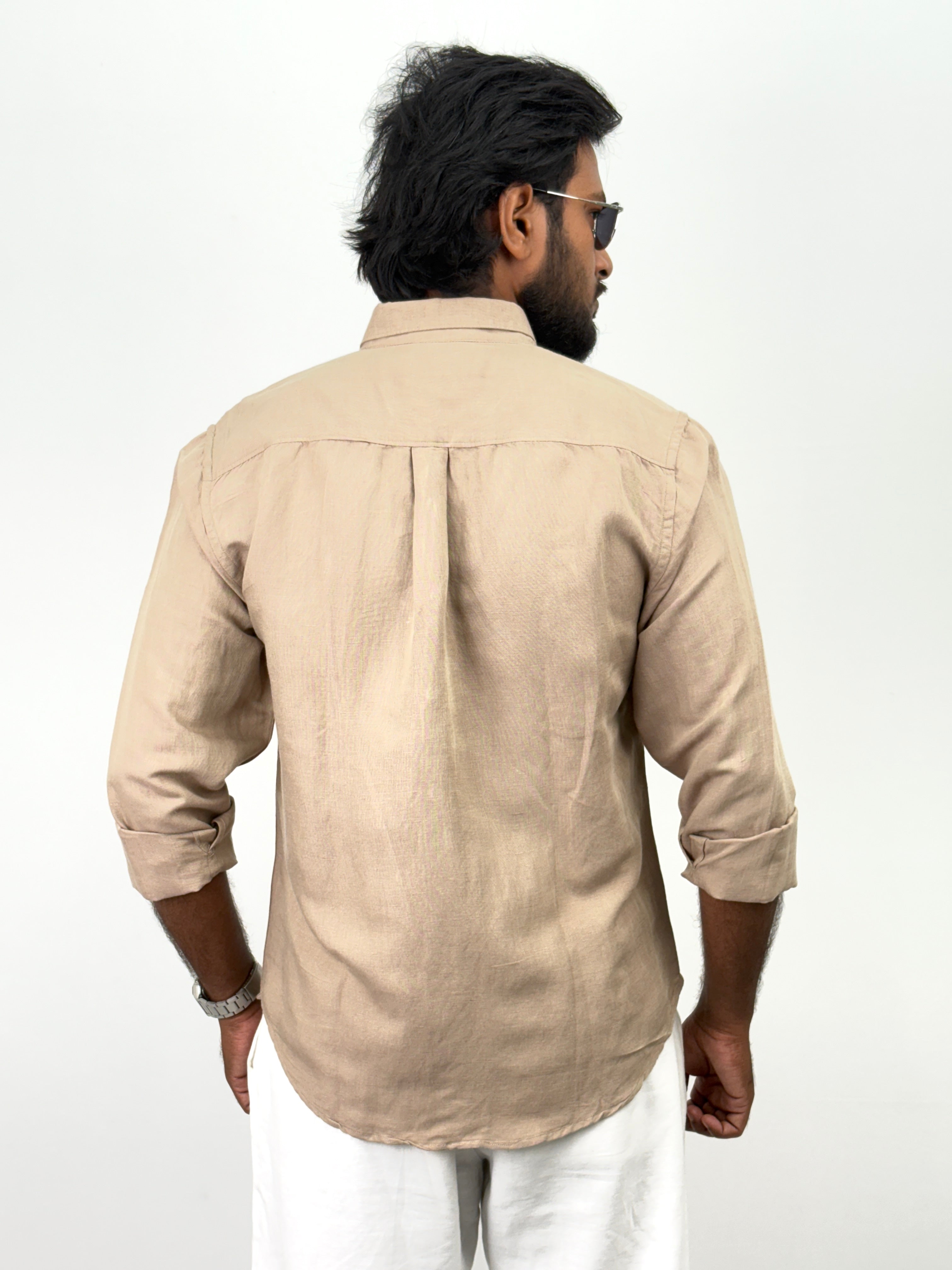 Khaki Linen Shirt