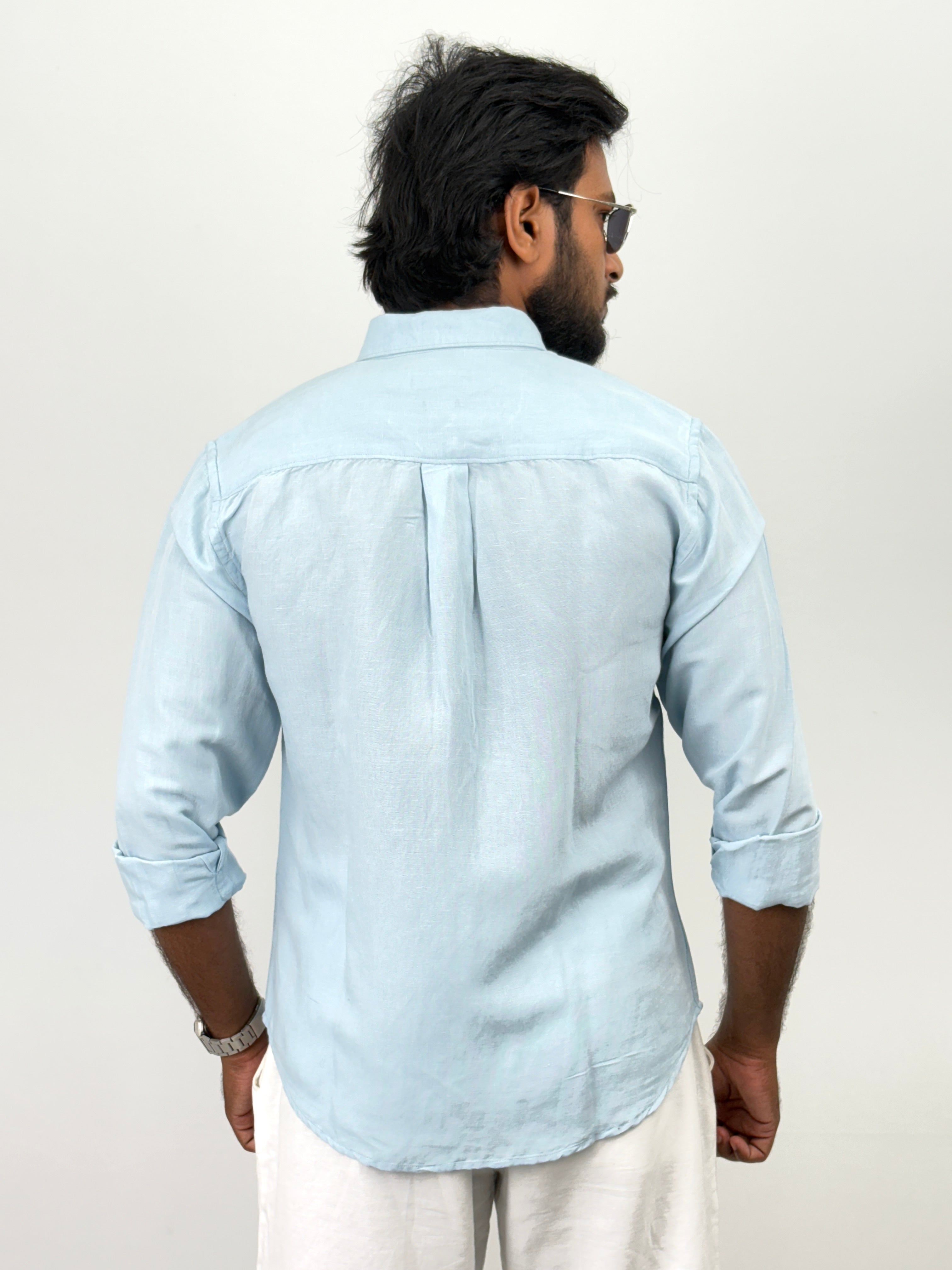 Blue Linen Shirt