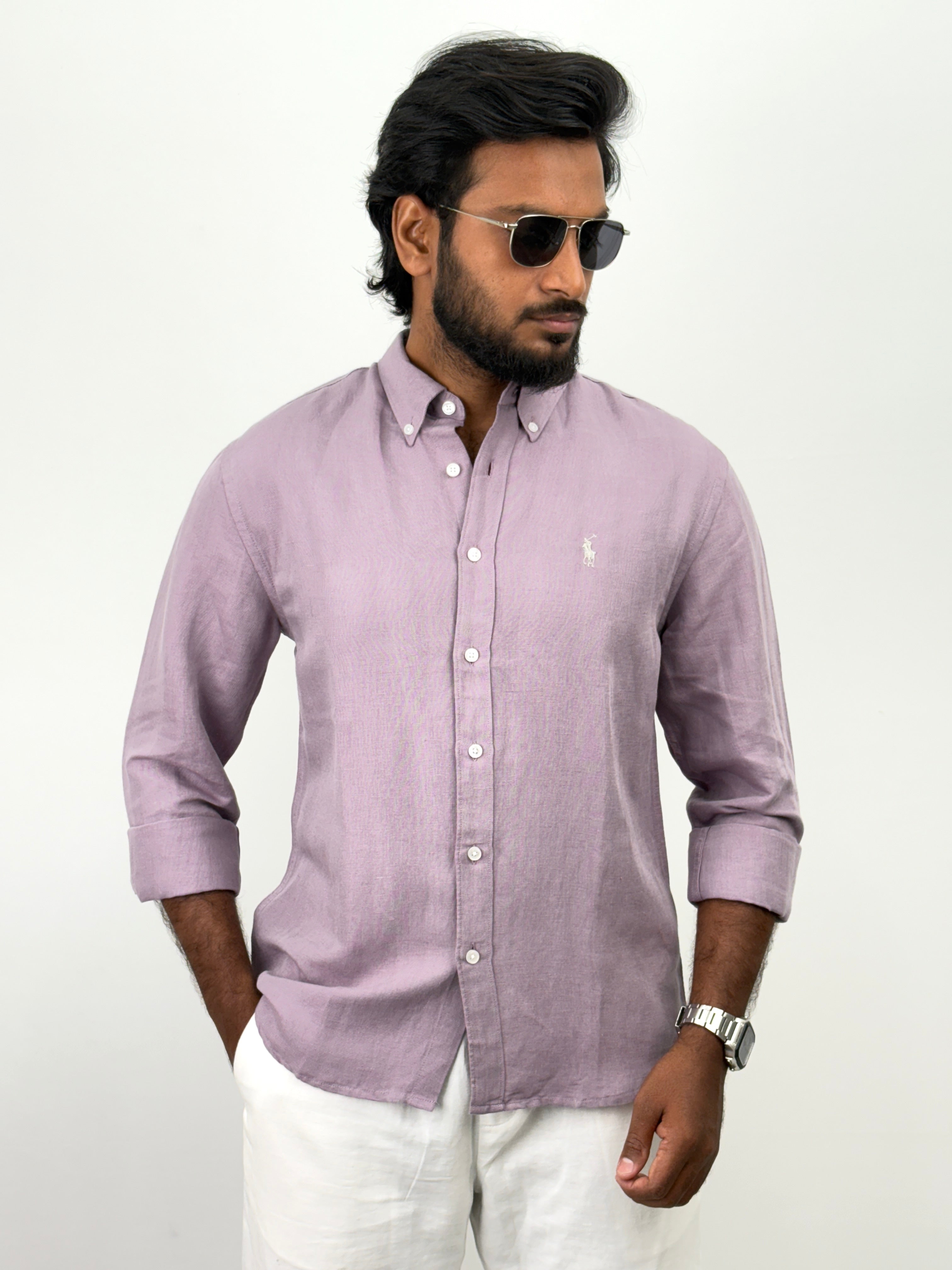 Lavender Linen Shirt