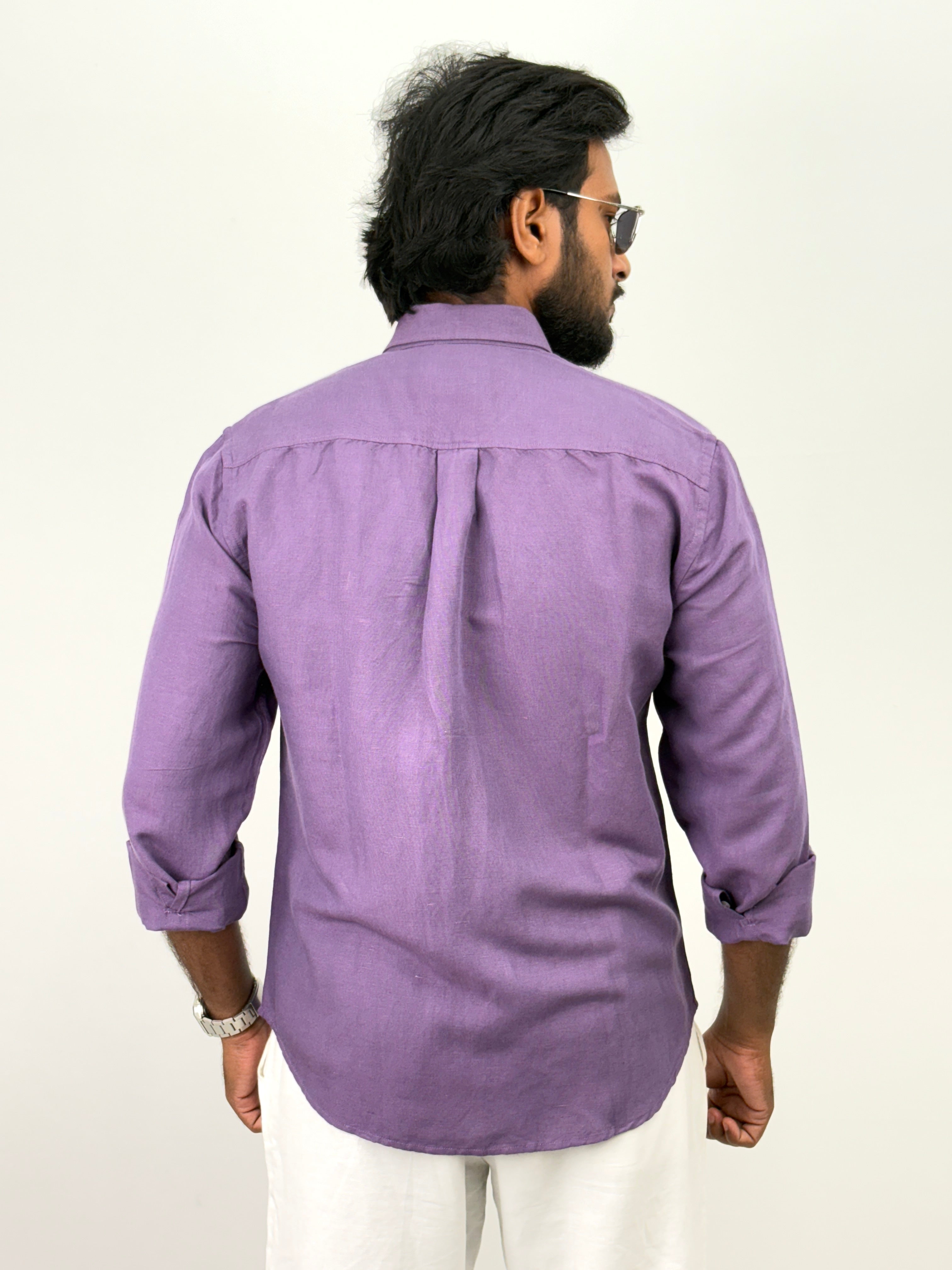 Purple Linen Shirt