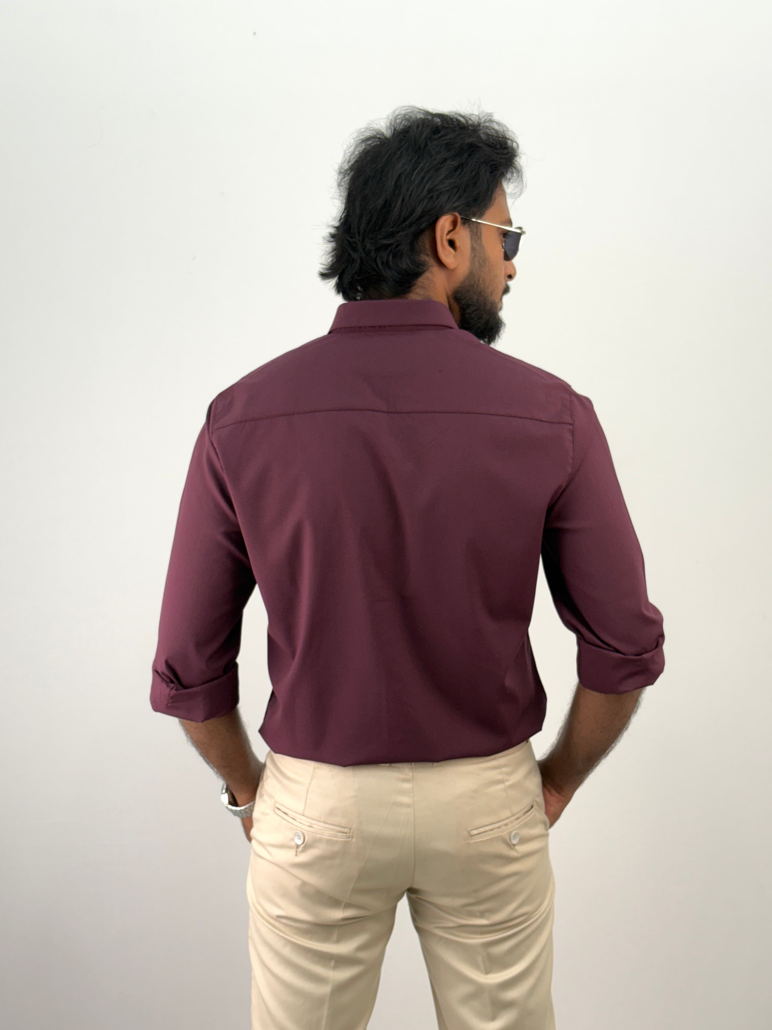 Maroon Liquid Shirt