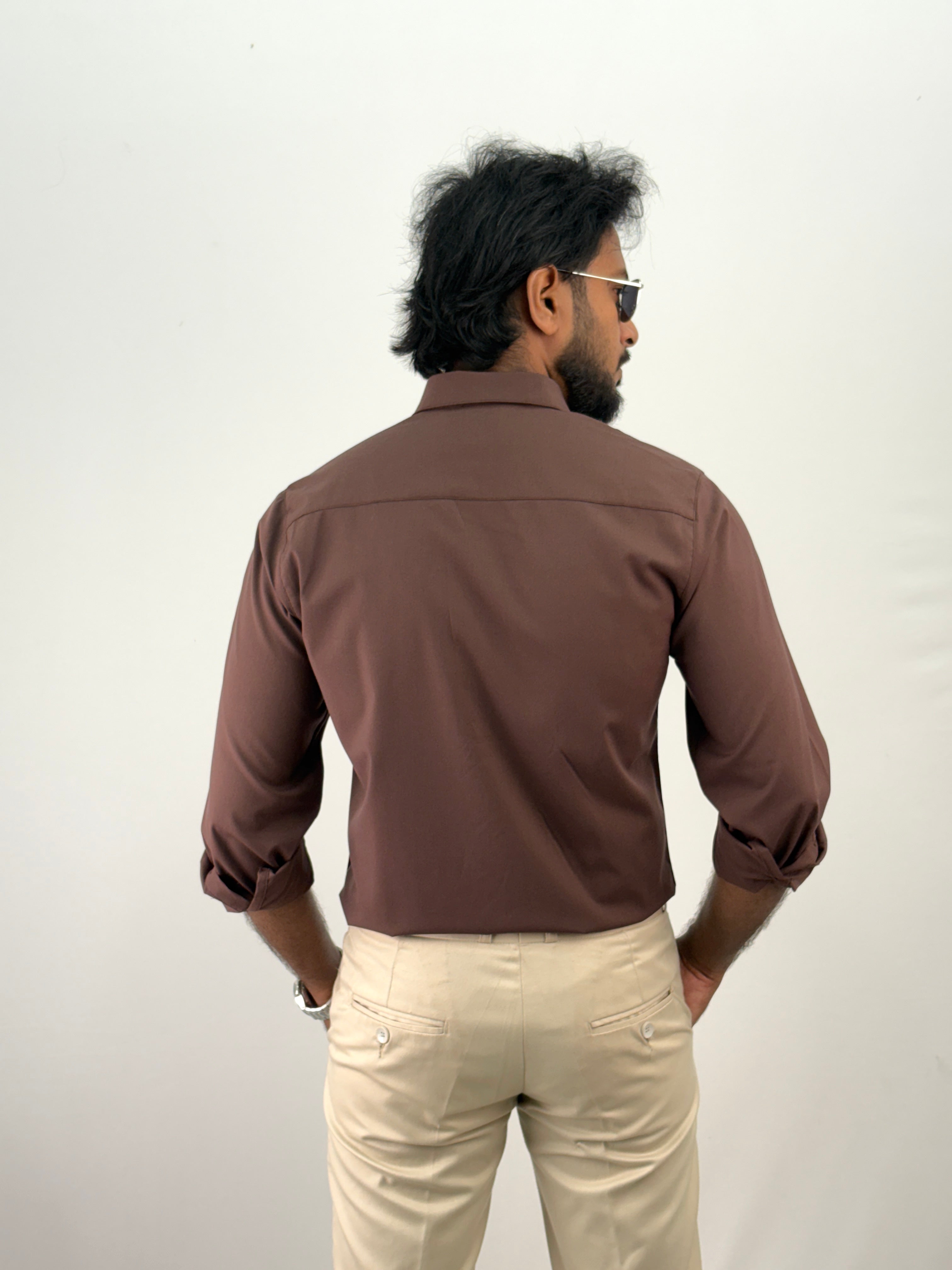 Brown Liquid Shirt