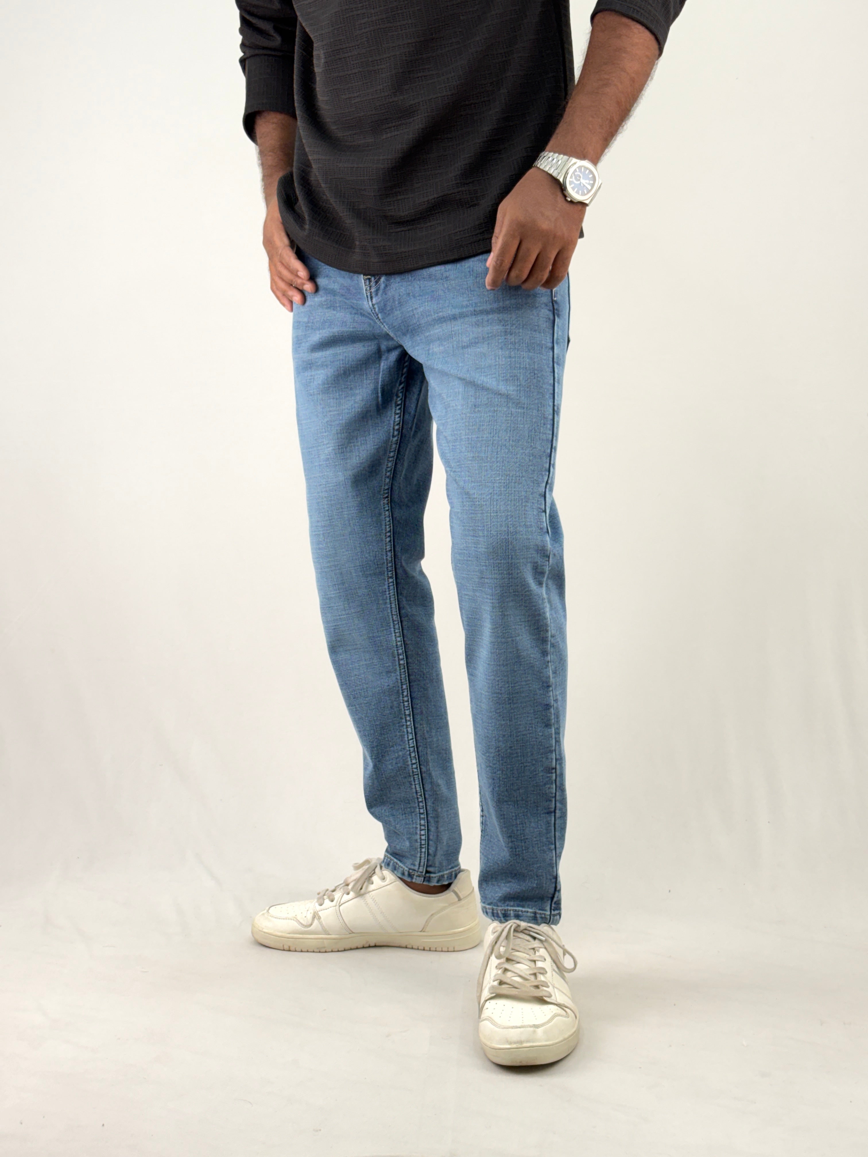Blue Ankle Fit Jean