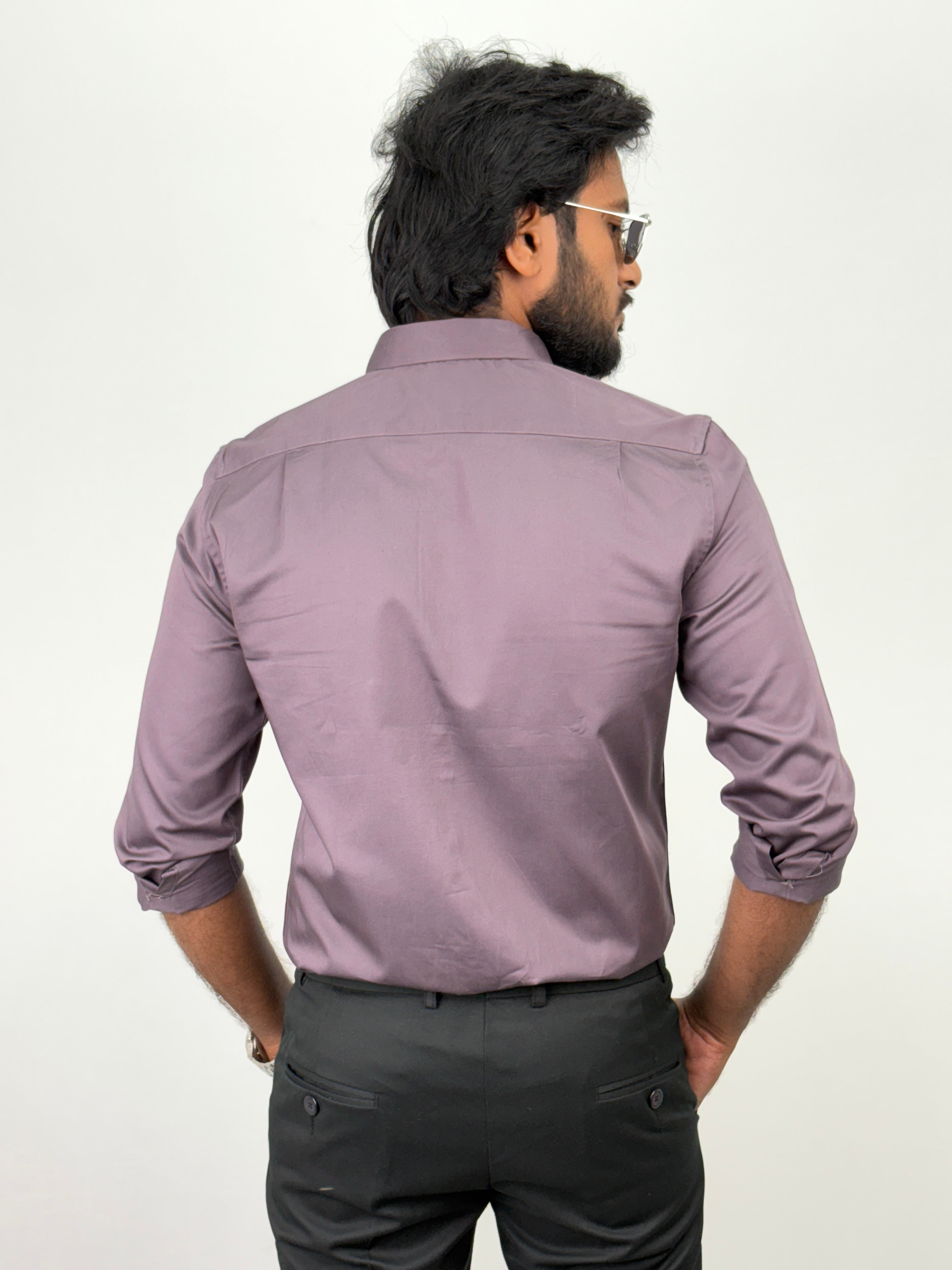 Lavender Satin Shirt