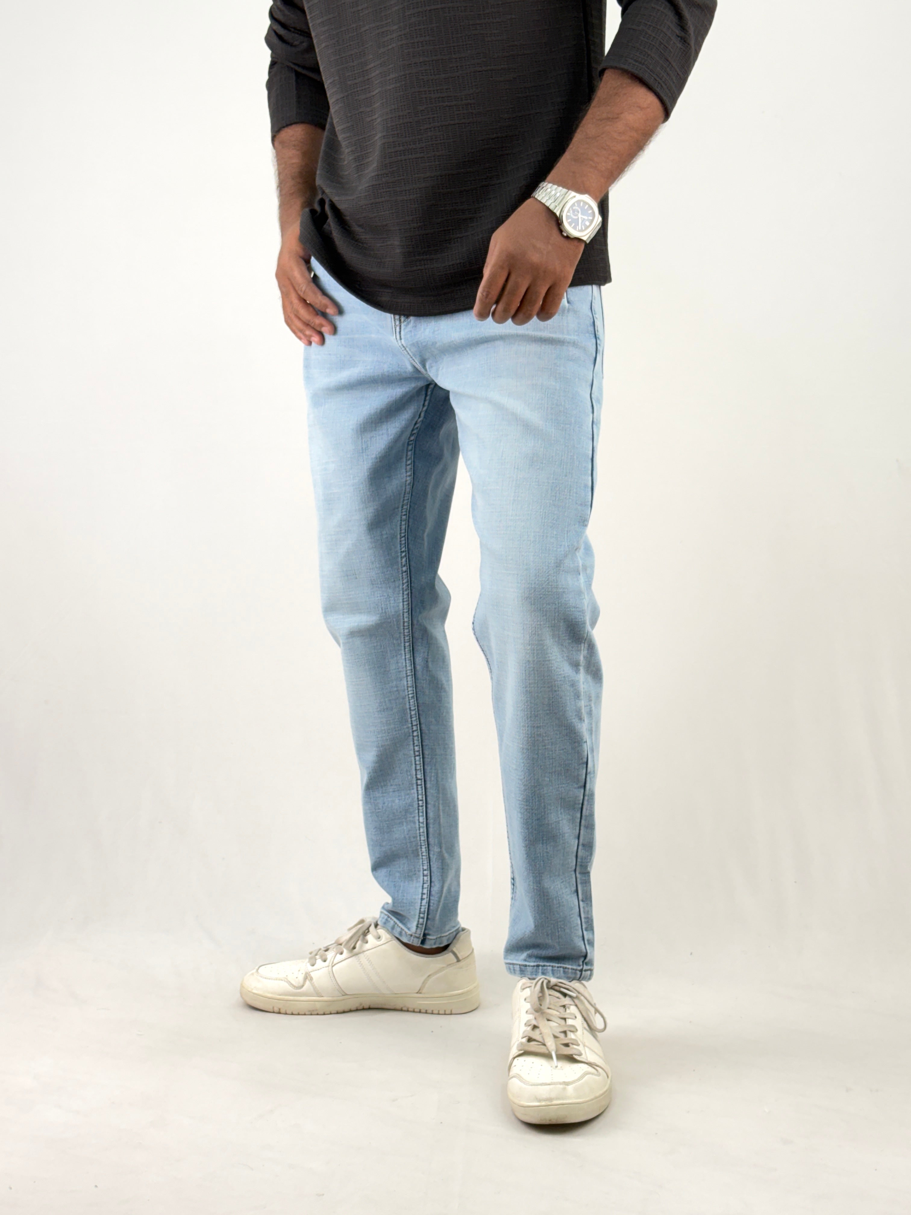 Ice Blue Ankle Fit Jean
