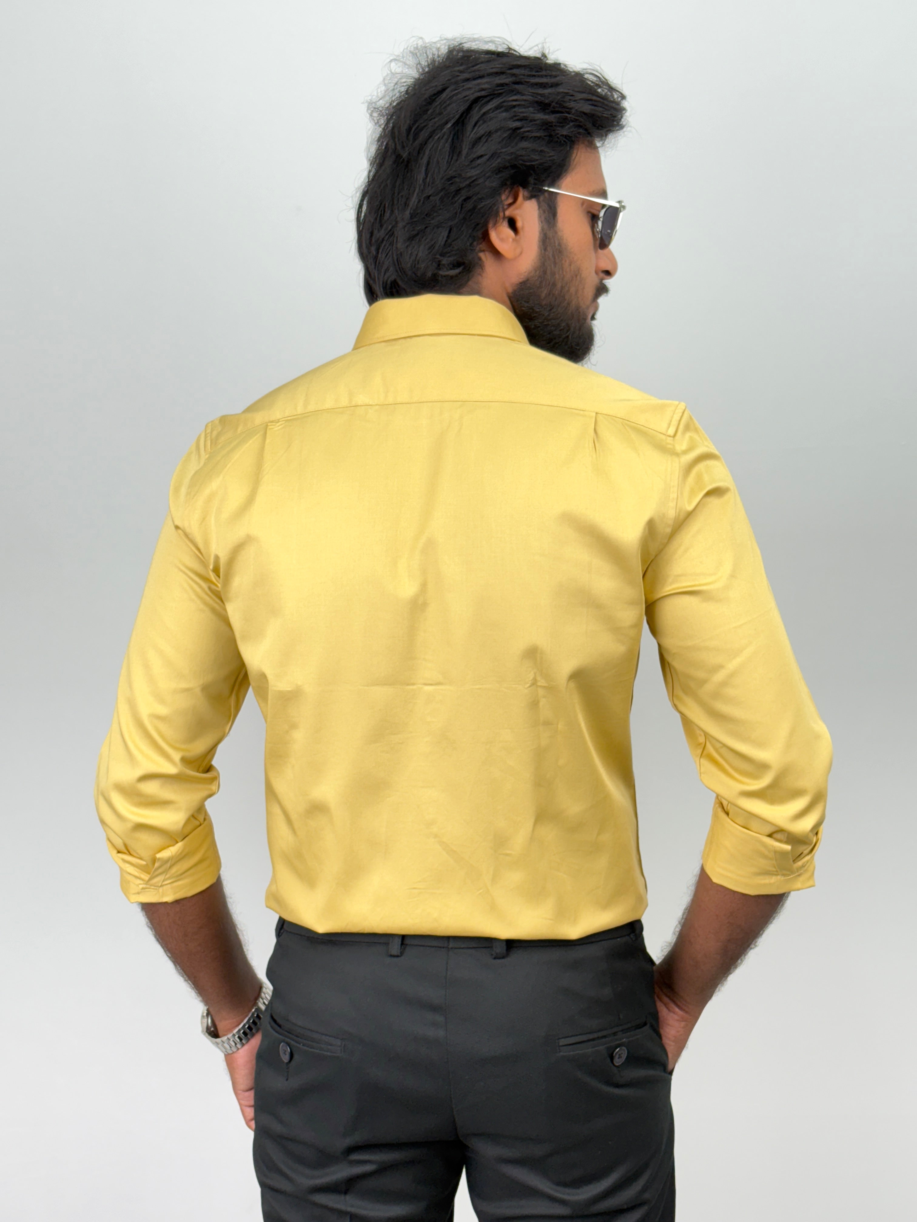 Yellow Satin Shirt