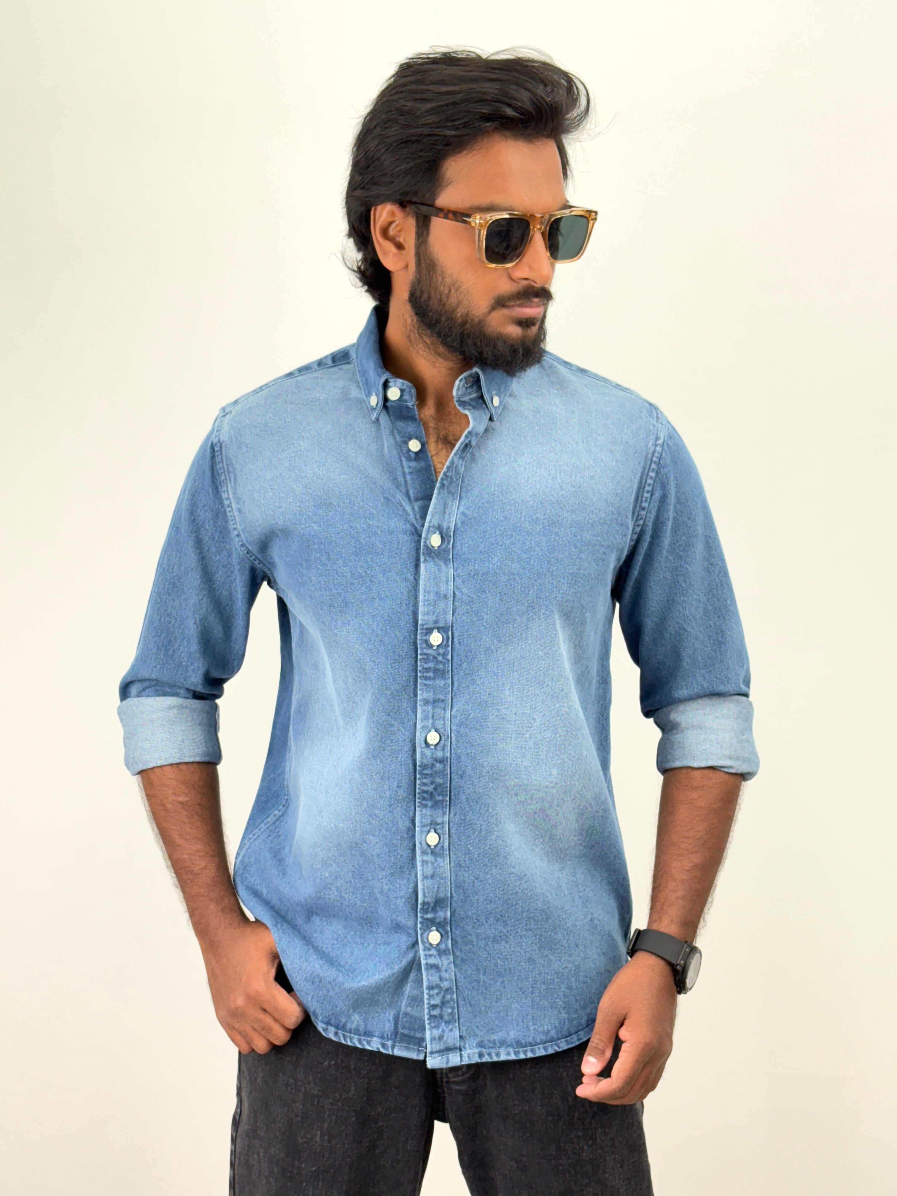 Blue Shade Denim Shirt