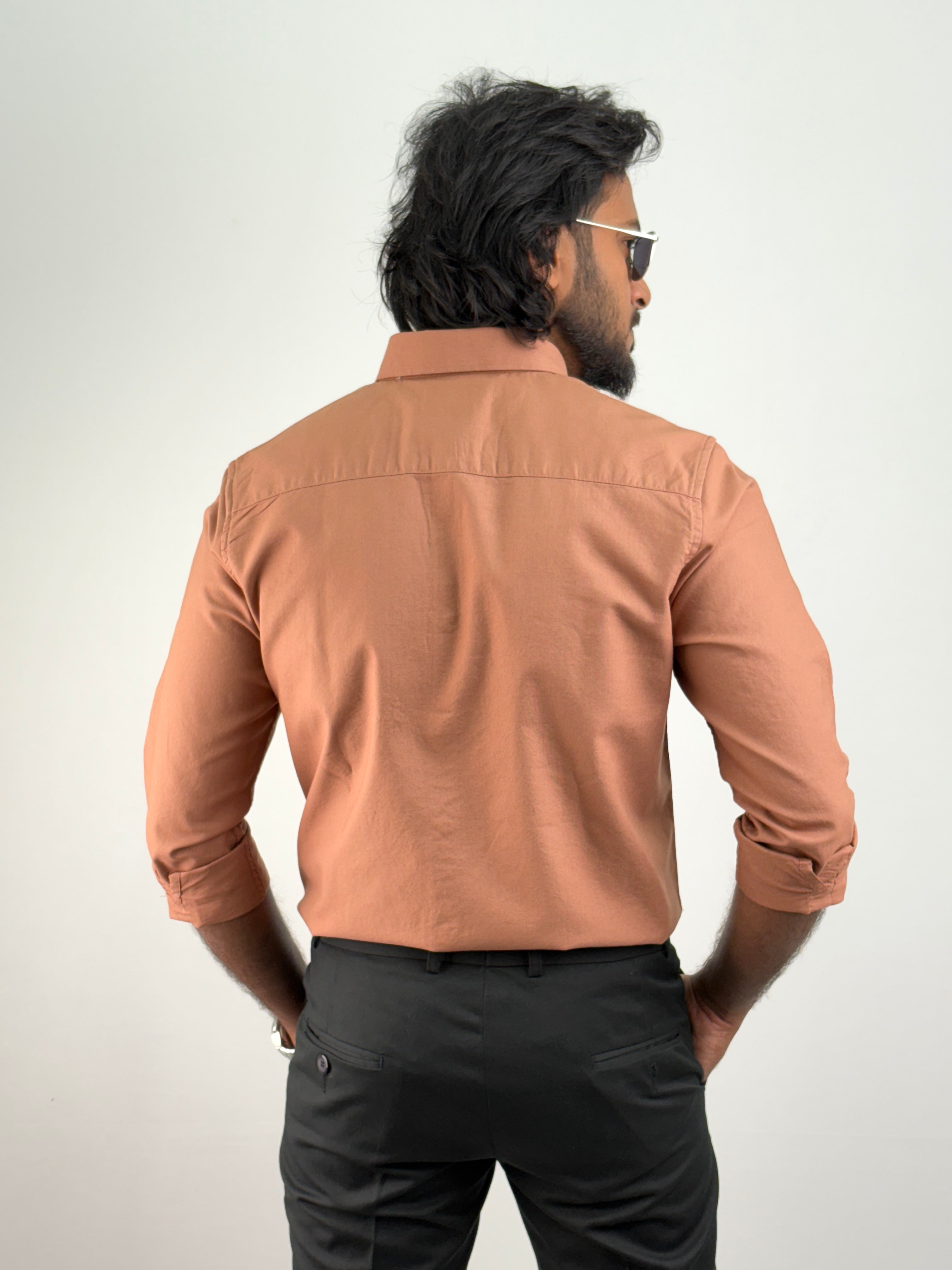 Fawn Plain Oxford Shirt 2