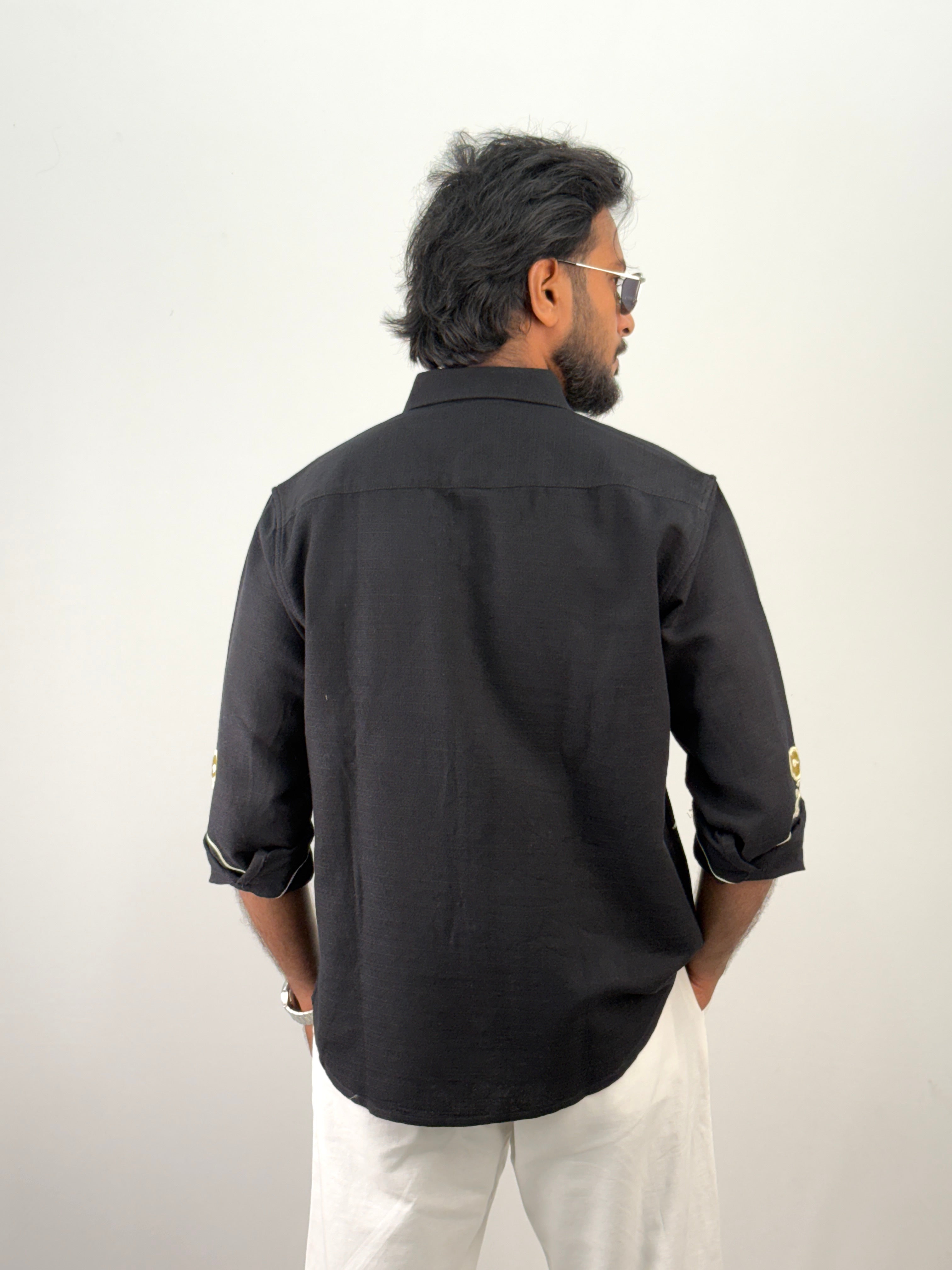 Black Embroidery Shirt