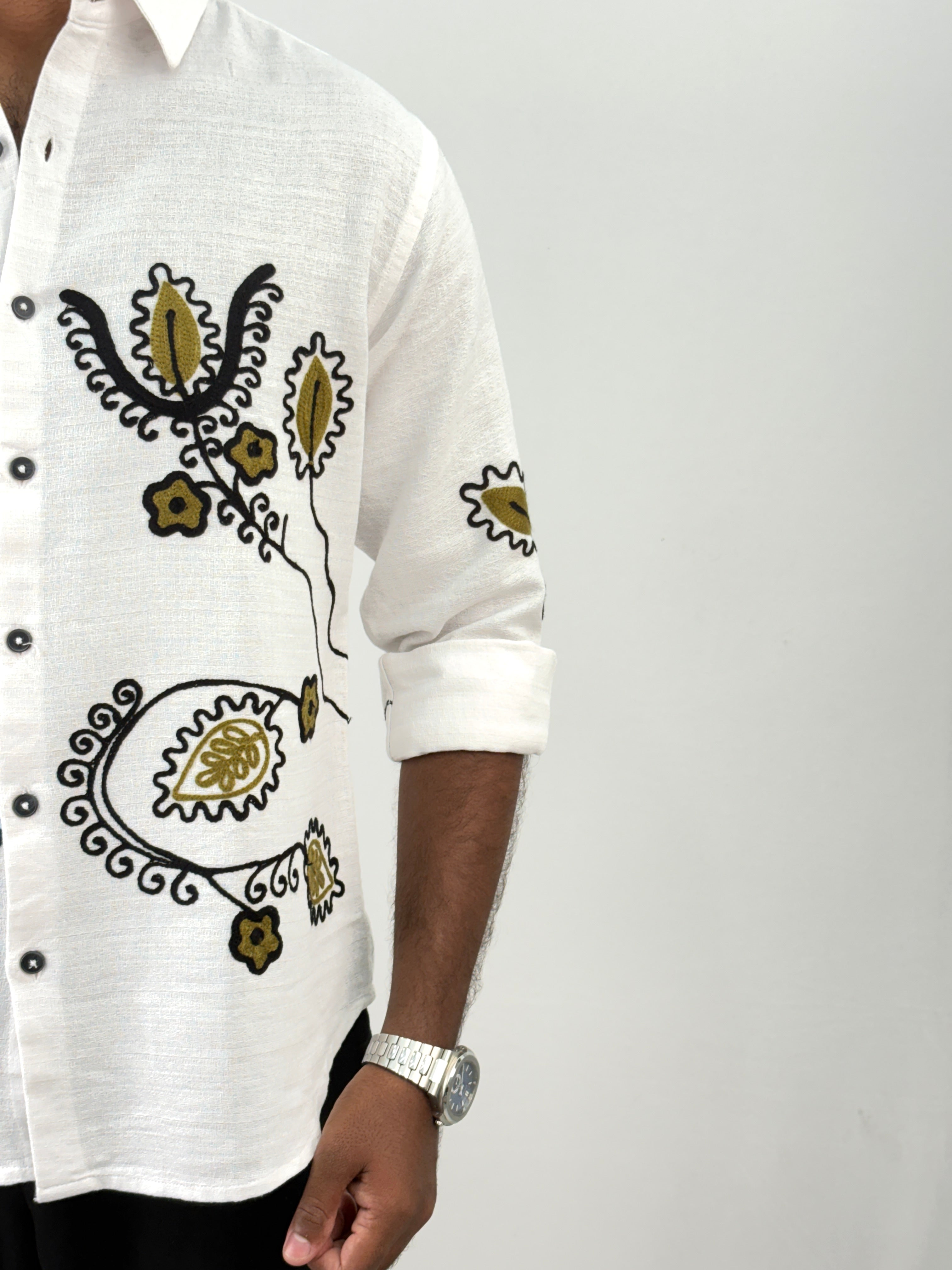 White Embroidery Shirt