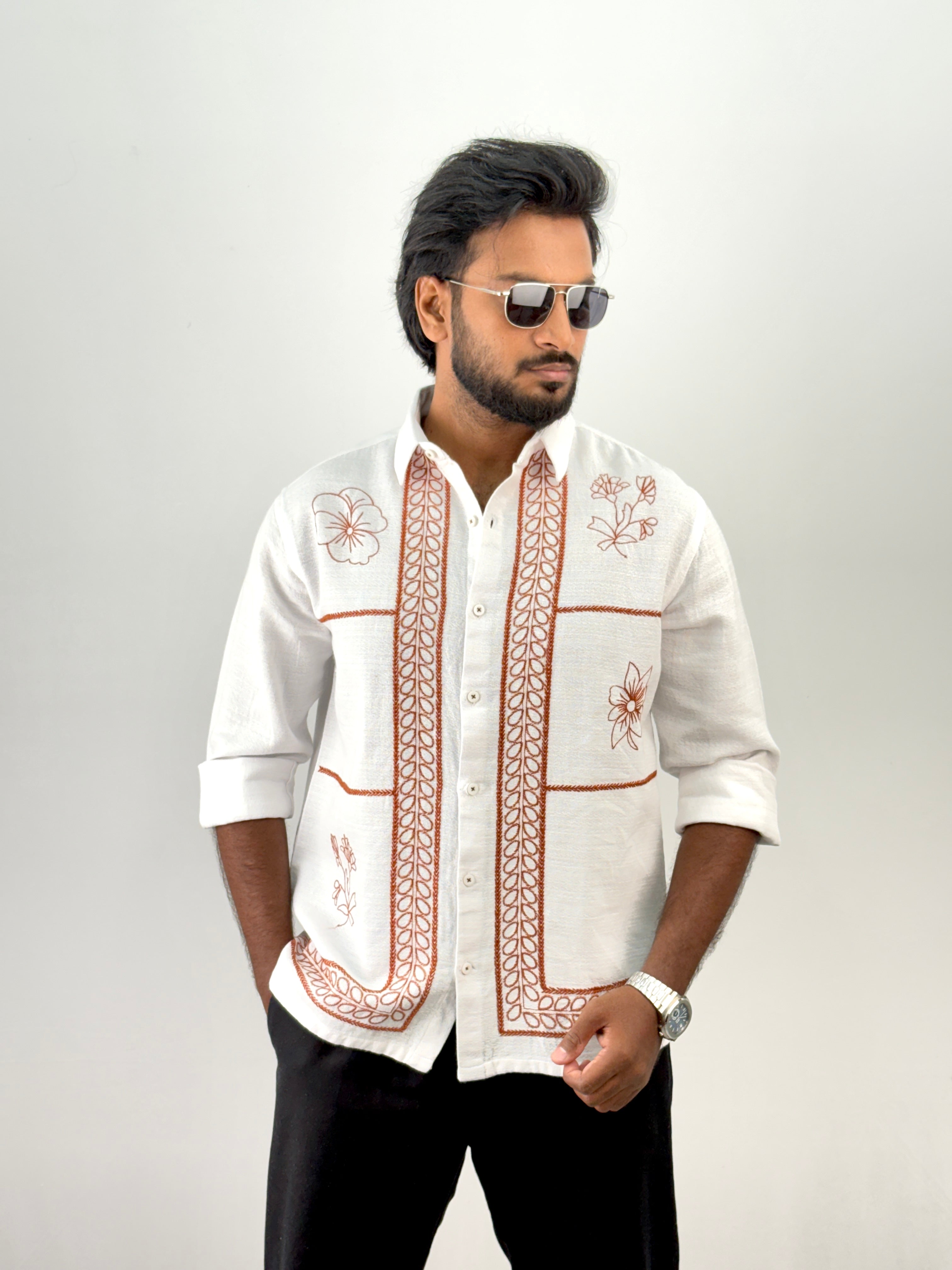 White Embroidery Shirt