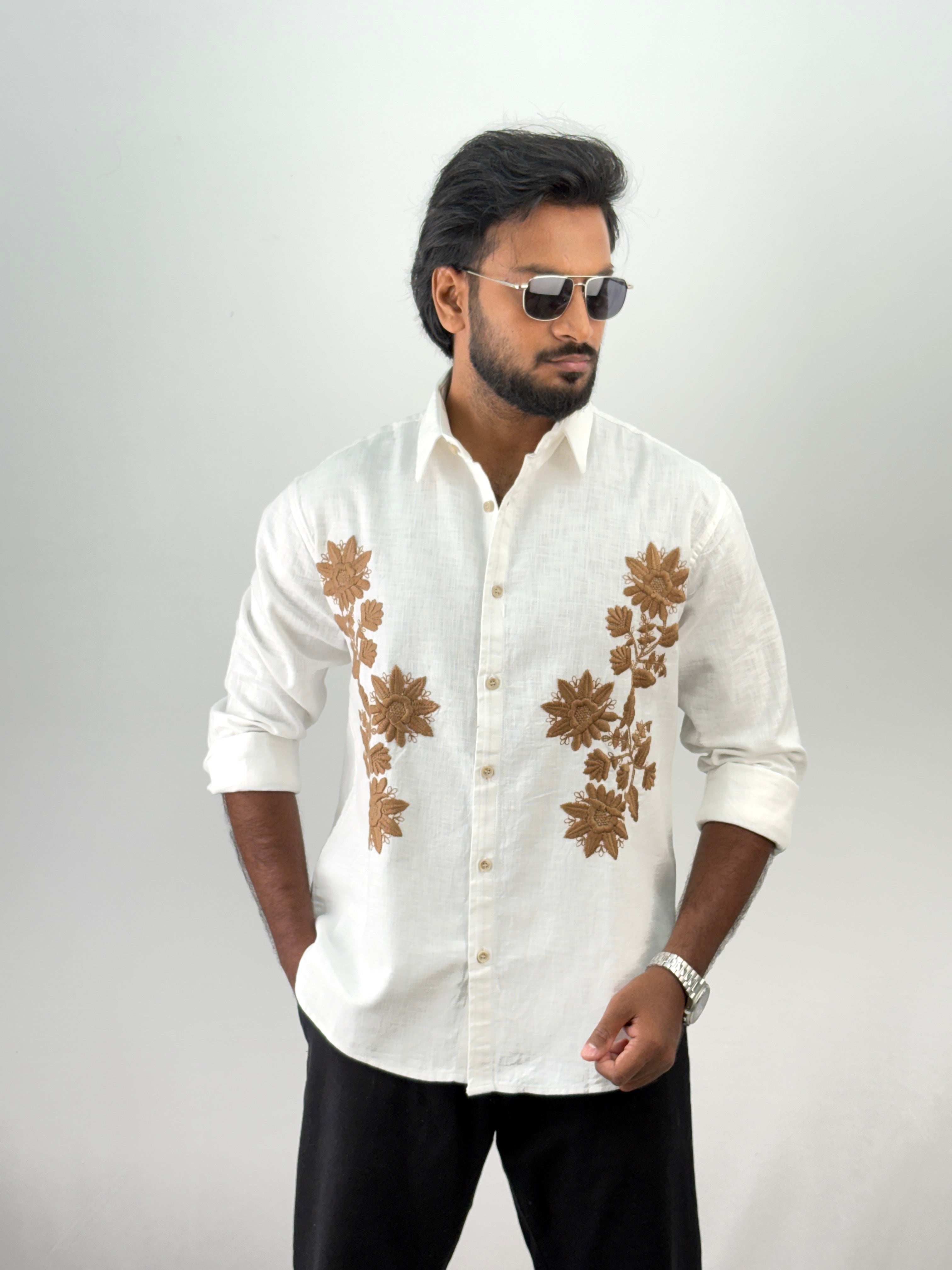 White Embroidery Shirt