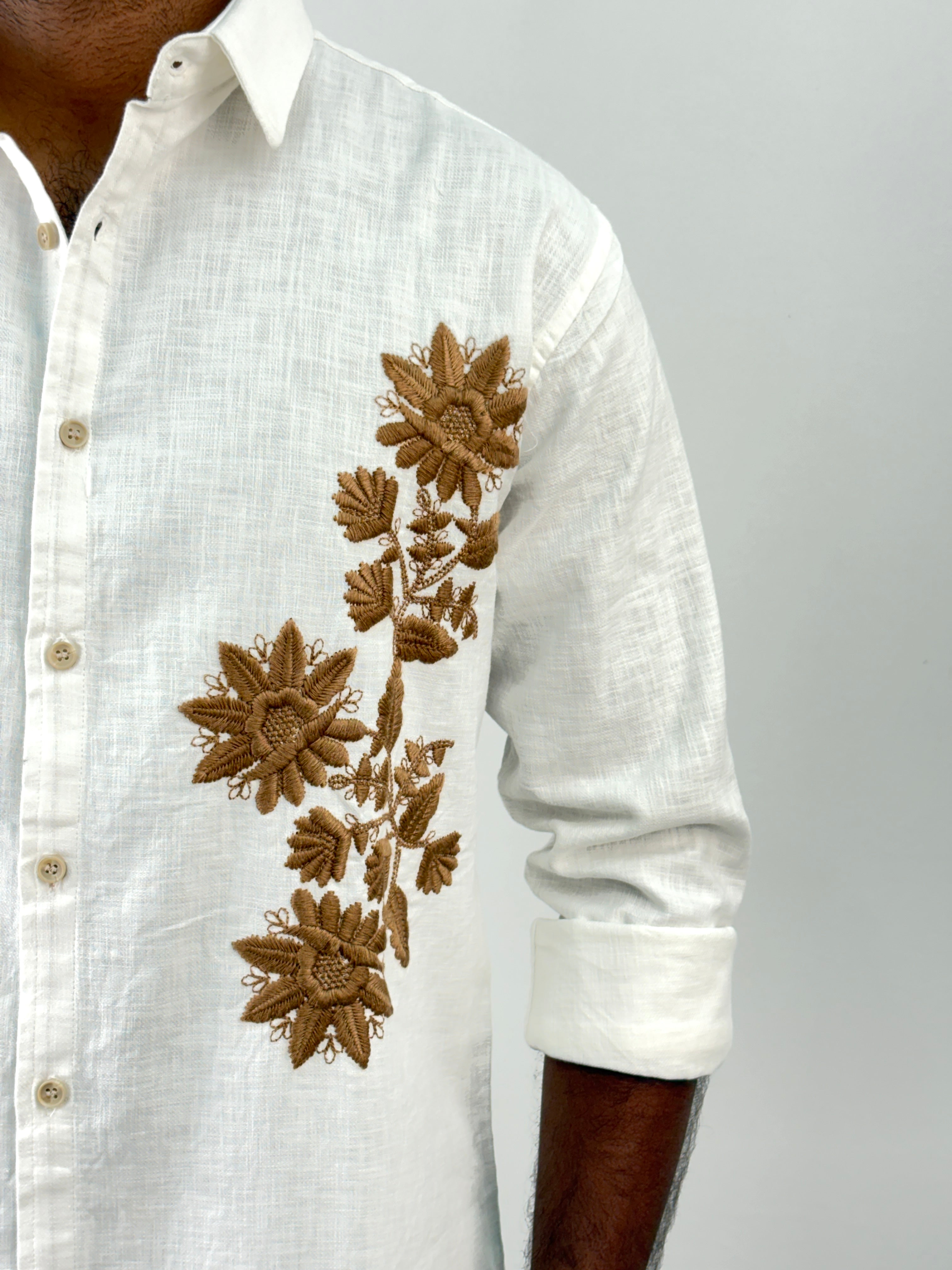 White Embroidery Shirt