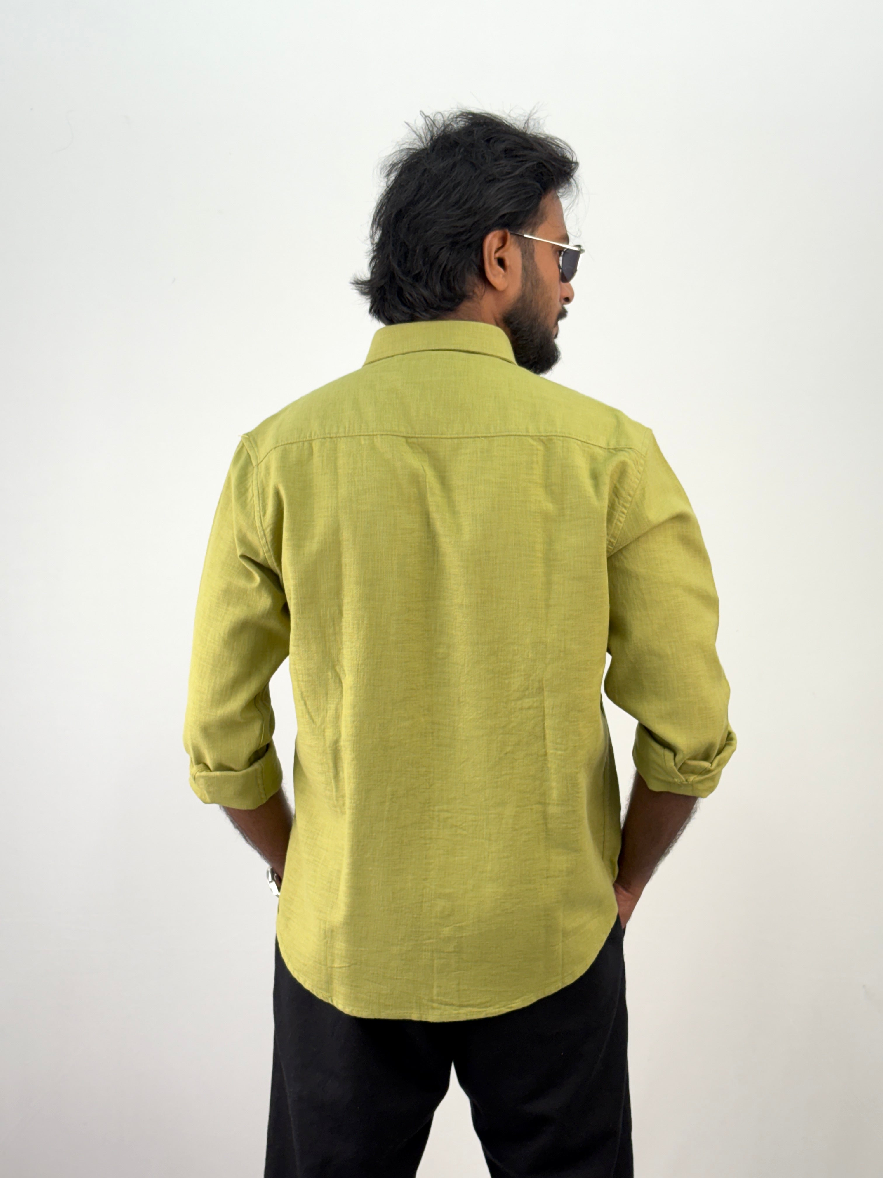Green Embroidery Shirt