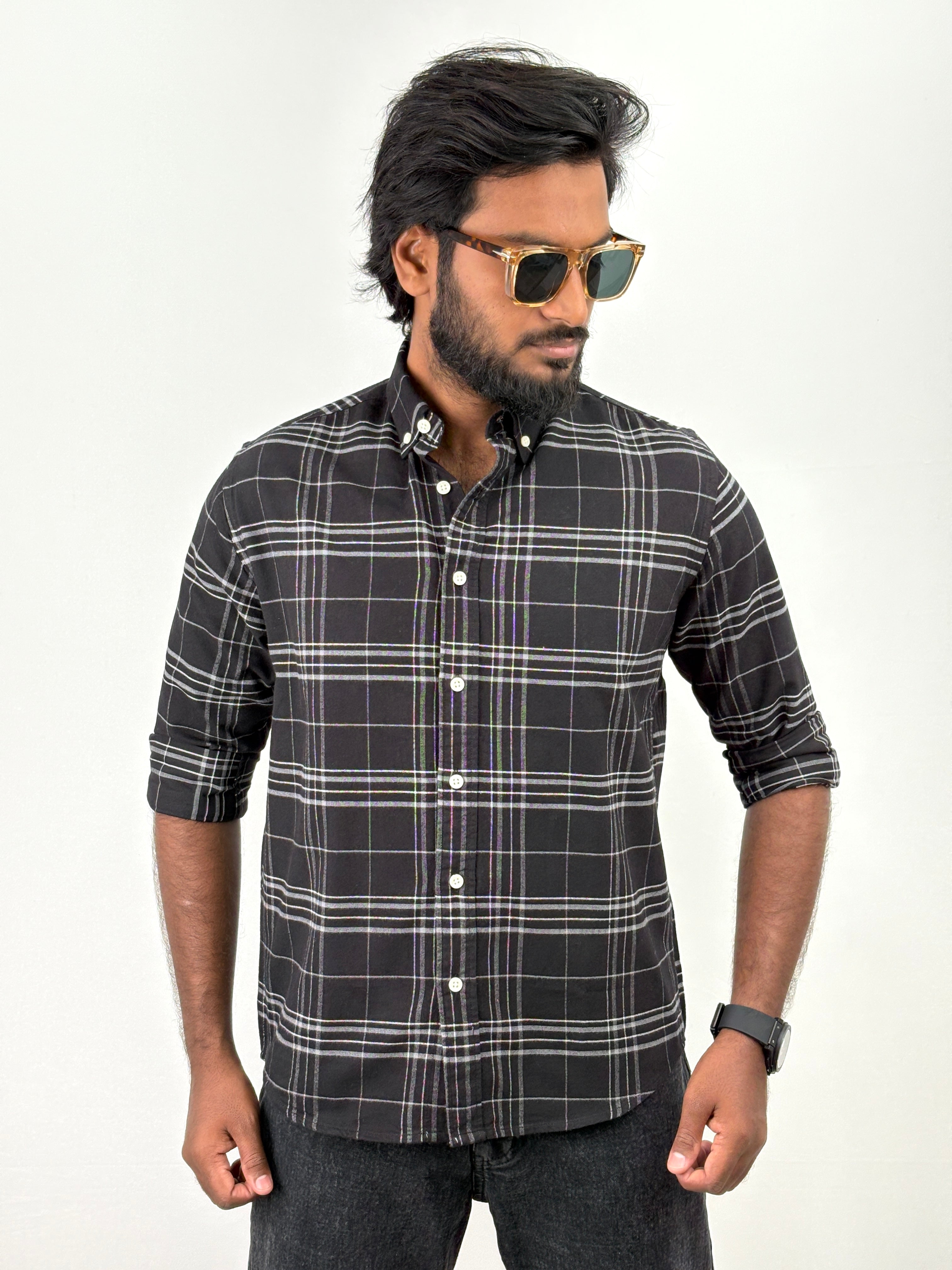 Black Flannel Shirt