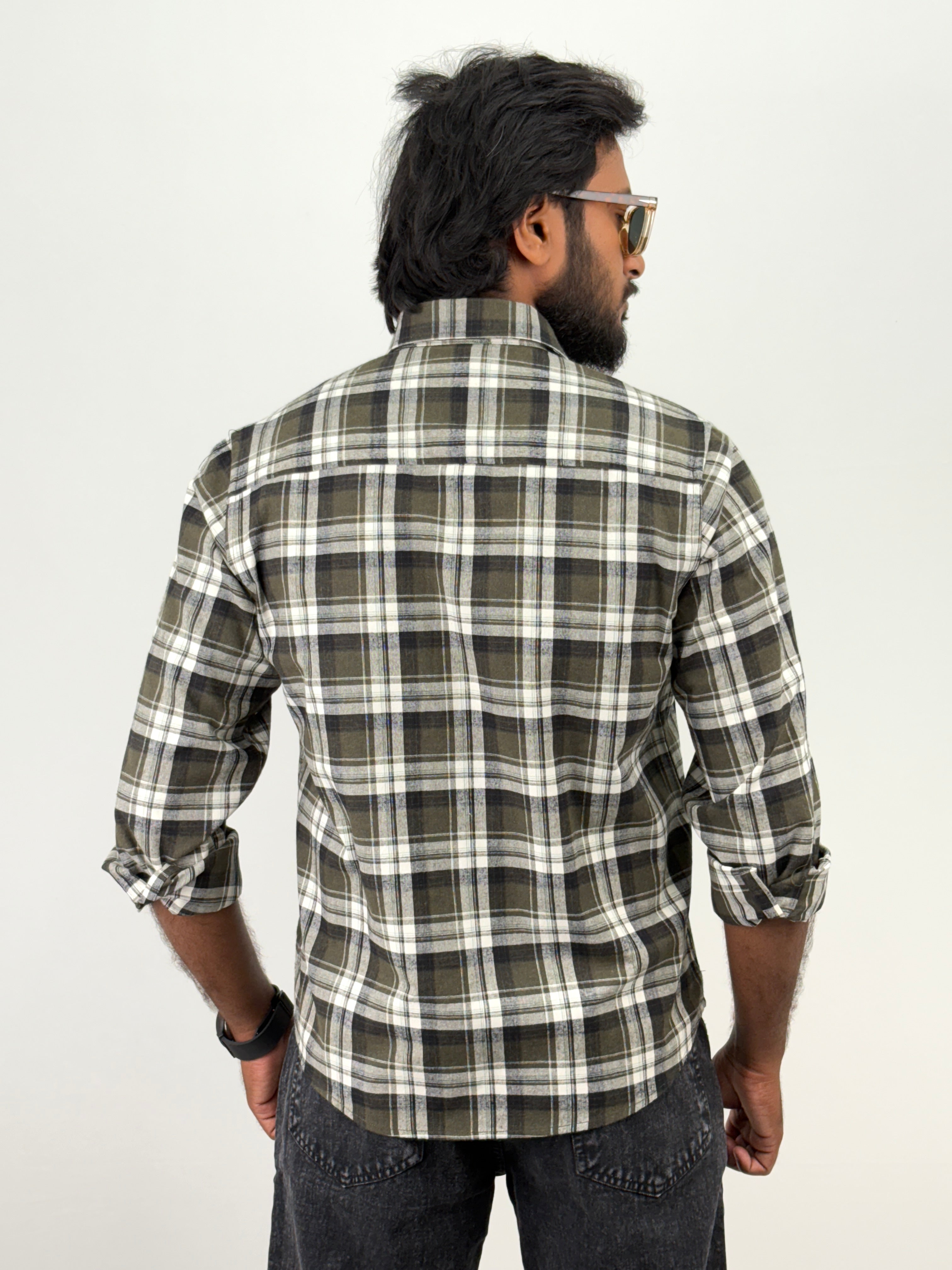 Olive Flannel Shirt