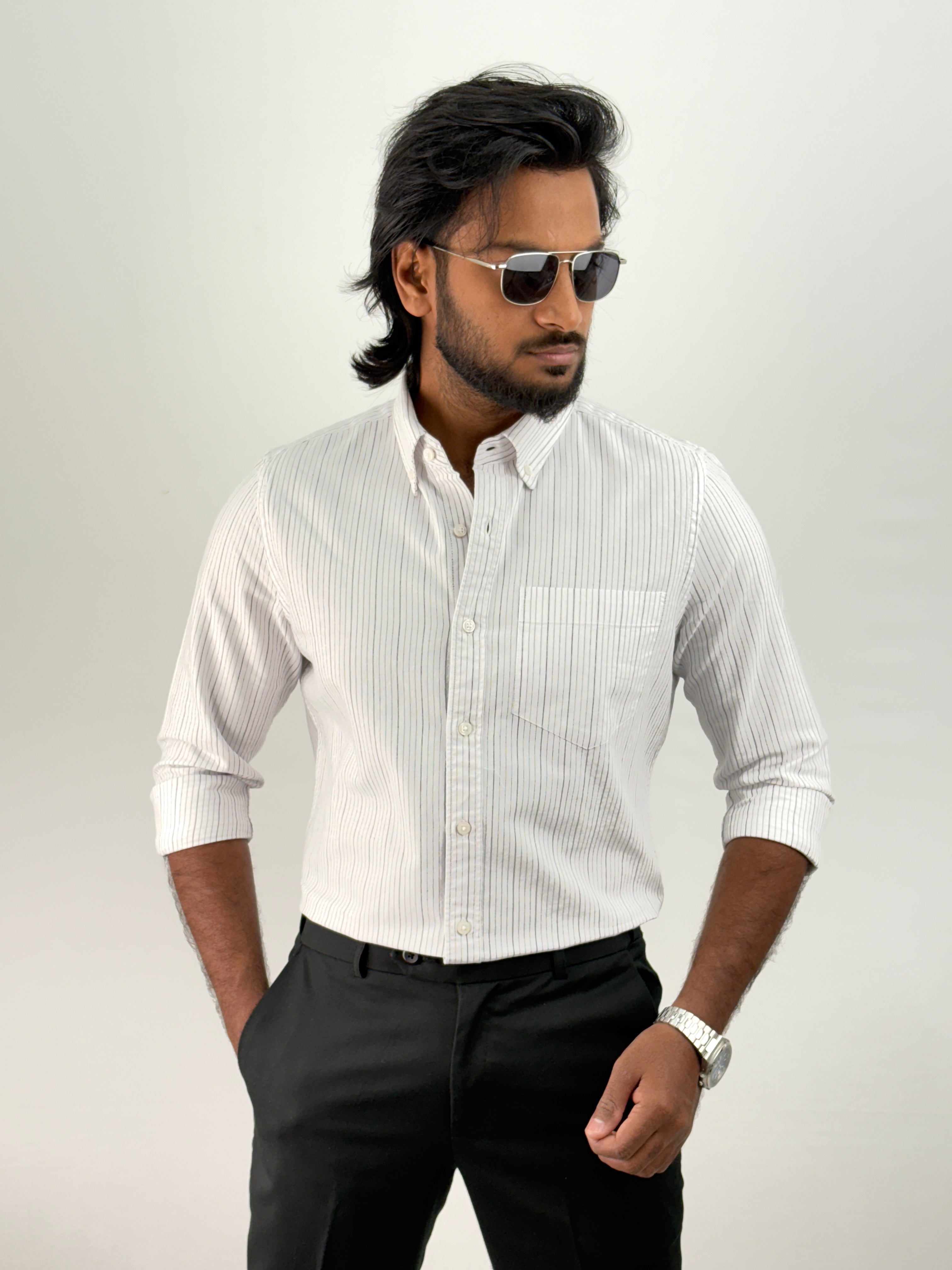White Stripe Shirt